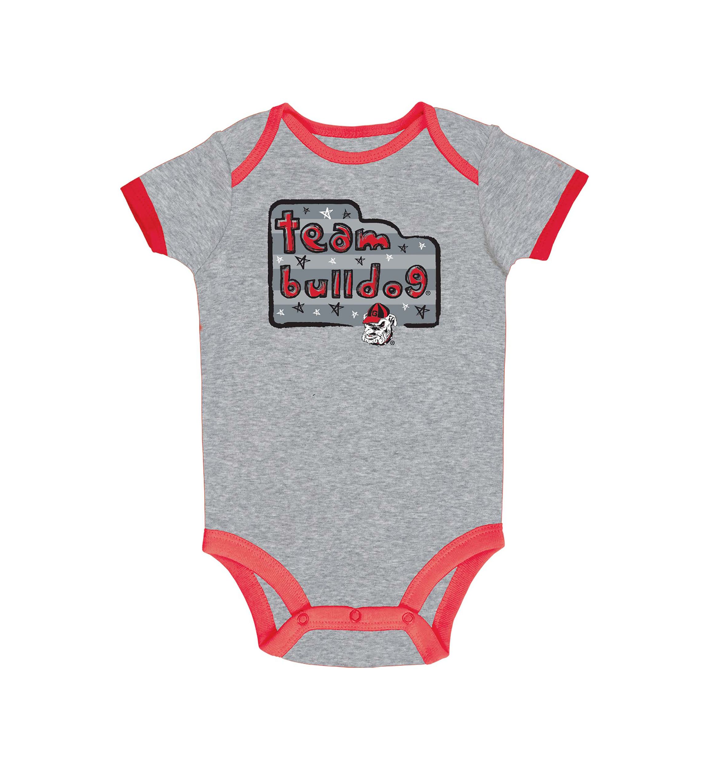 NCAA Baby Boys Georgia Bulldogs Bodysuits - 3 Pack