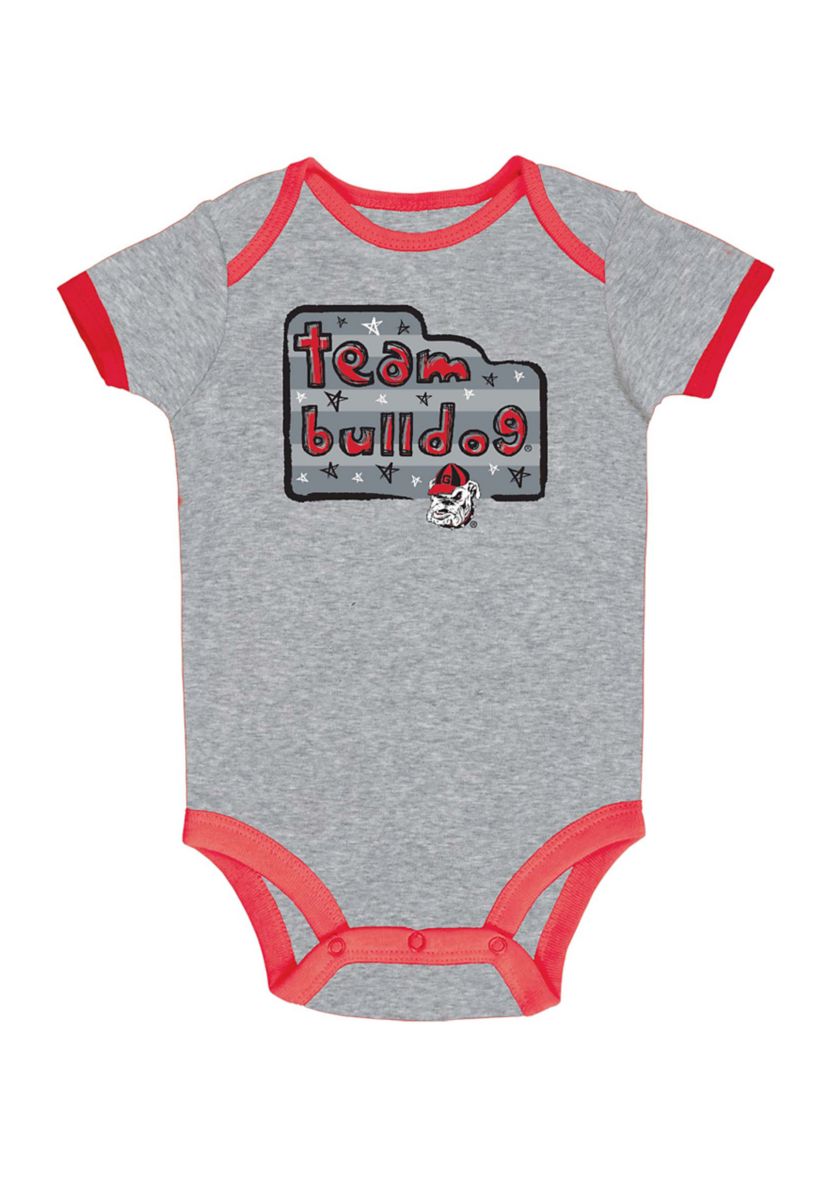 NCAA Baby Boys Georgia Bulldogs Bodysuits - 3 Pack