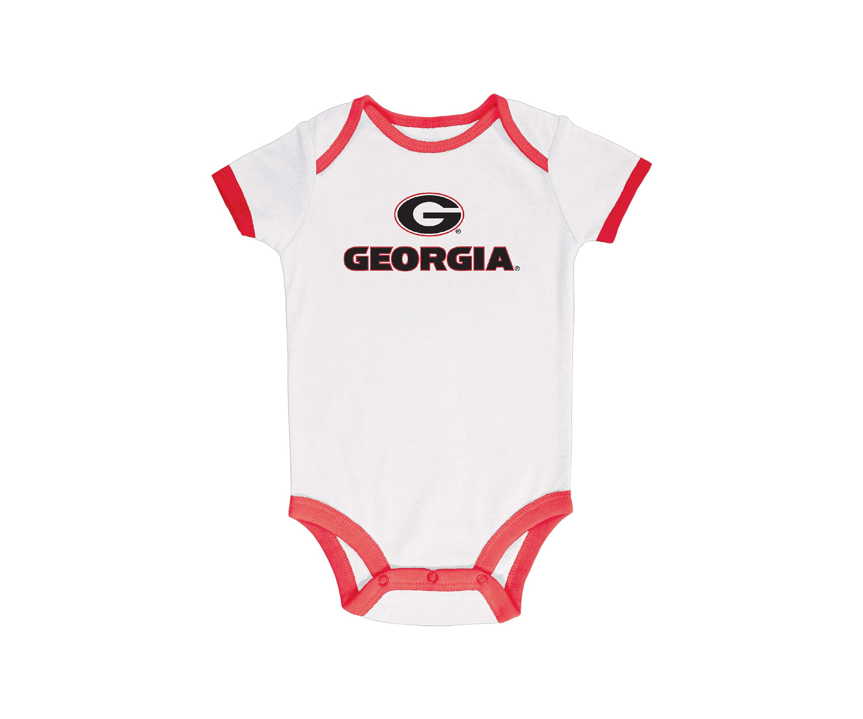 NCAA Baby Boys Georgia Bulldogs Bodysuits - 3 Pack