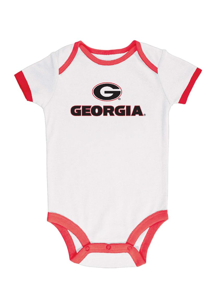 NCAA Baby Boys Georgia Bulldogs Bodysuits - 3 Pack