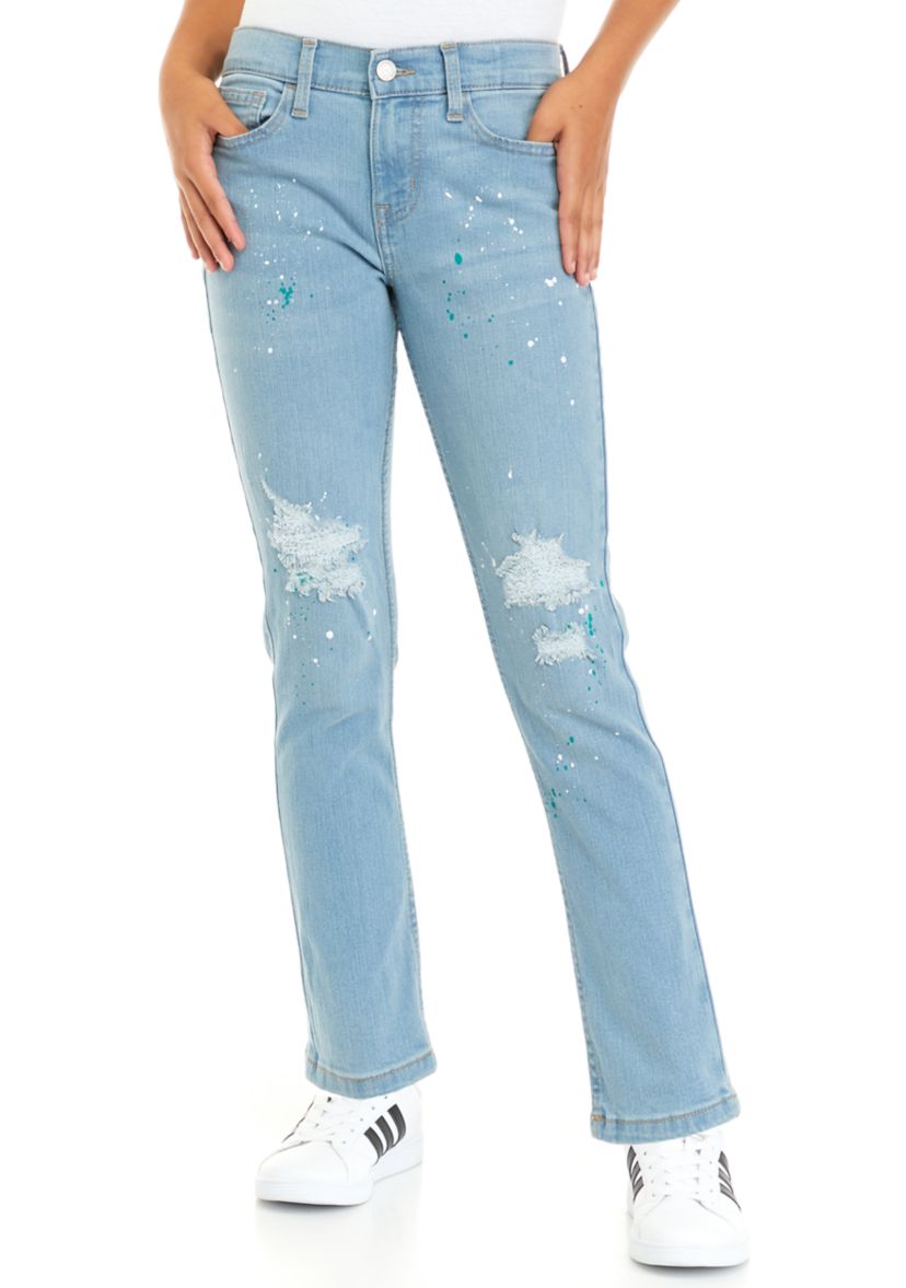 Girls 7-16 Tapered Fit Jeans