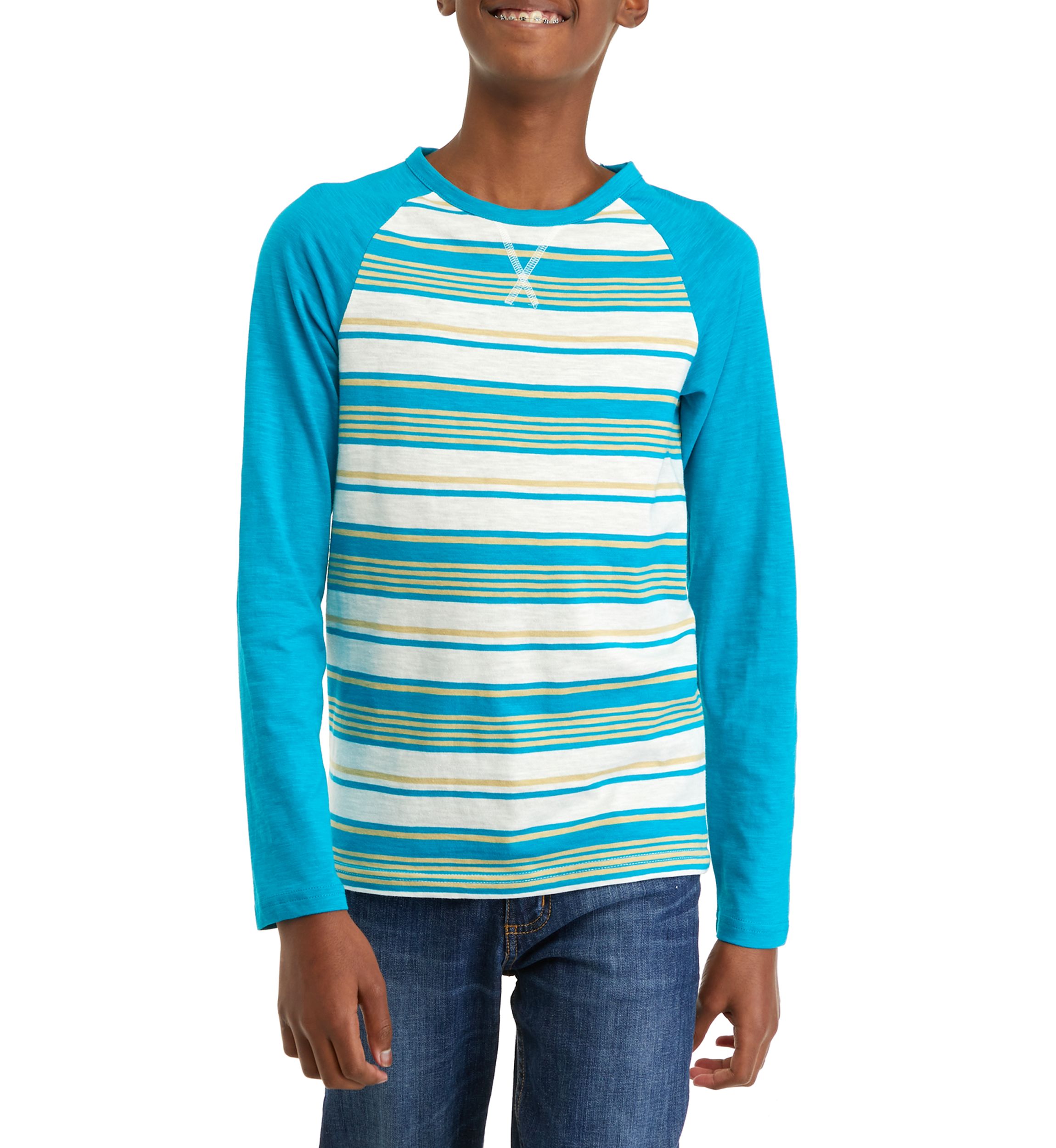 Boys 8-20 Long Sleeve Striped T-Shirt