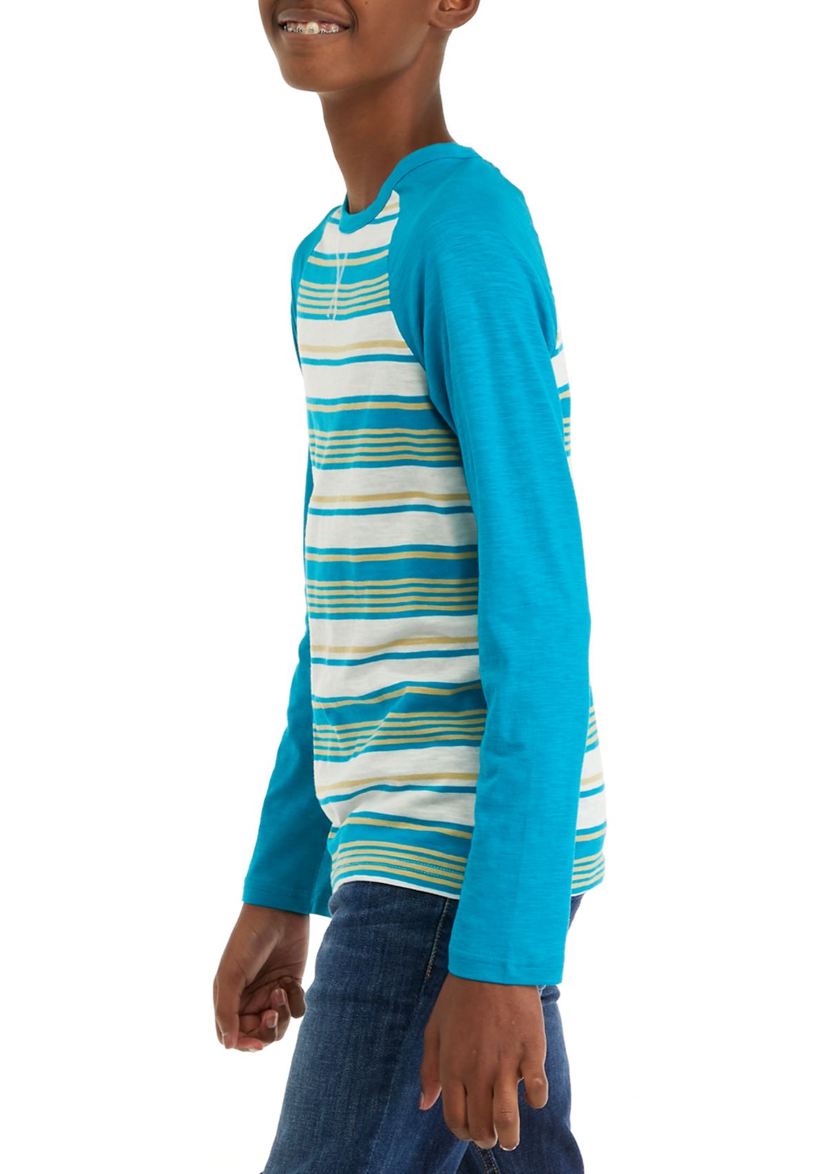 Boys 8-20 Long Sleeve Striped T-Shirt