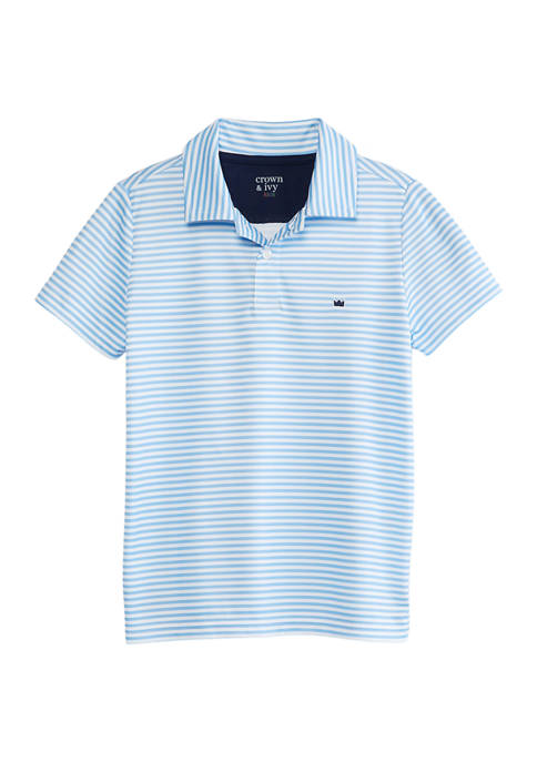 Crown & Ivy™ Boys 4-7 Striped Polo Shirt