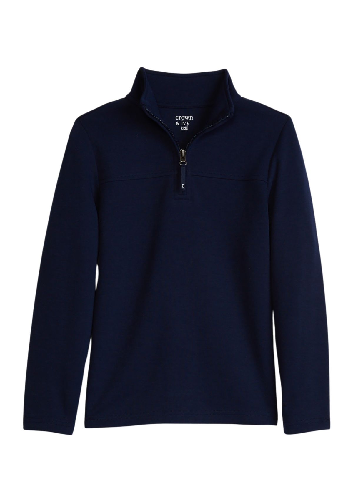 Boys 4-7 Solid Quarter Zip Pullover 