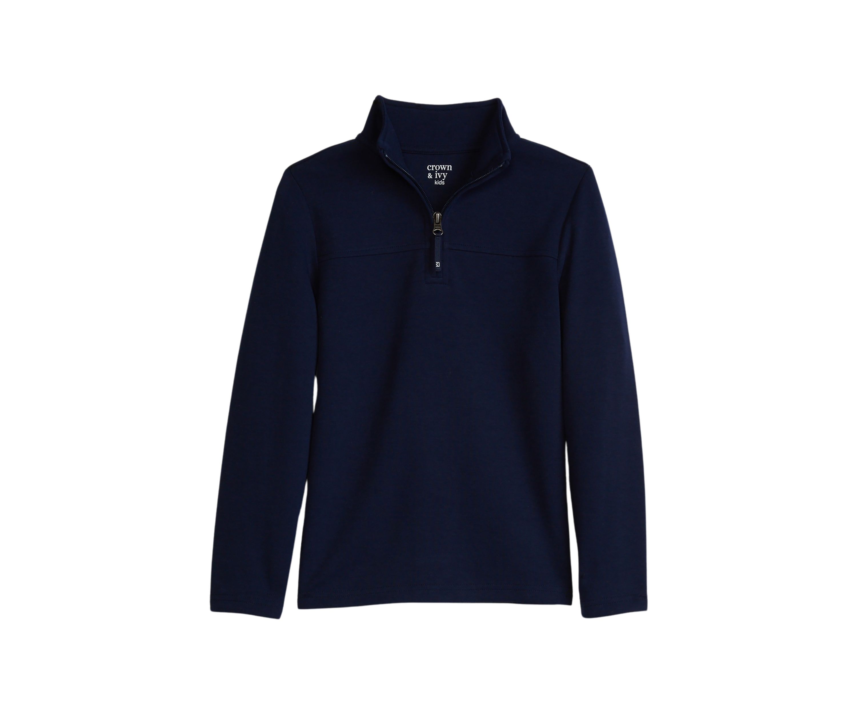 Boys 4-7 Solid Quarter Zip Pullover 