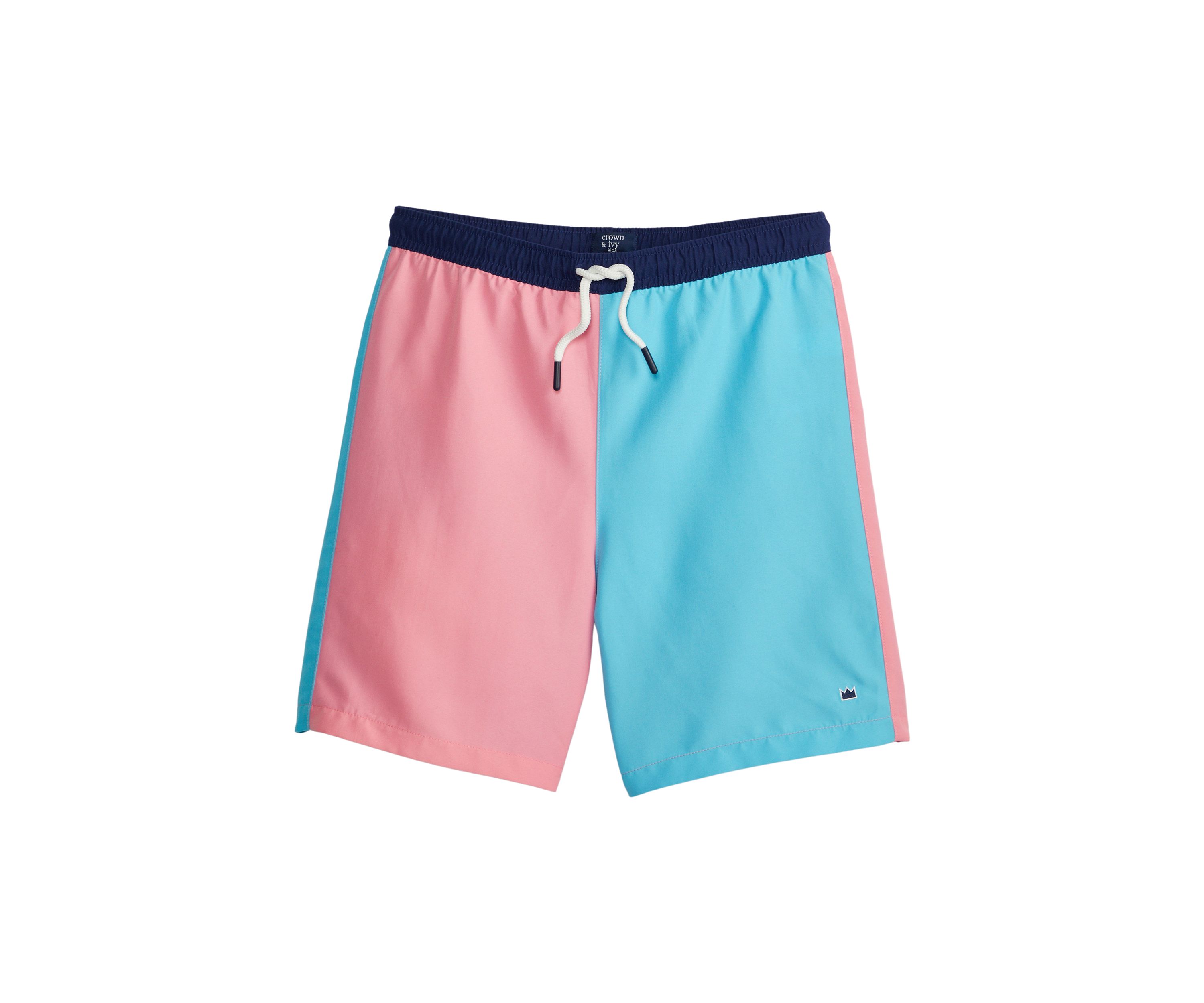 Boys 8-20 Color Block Swim Trunks 