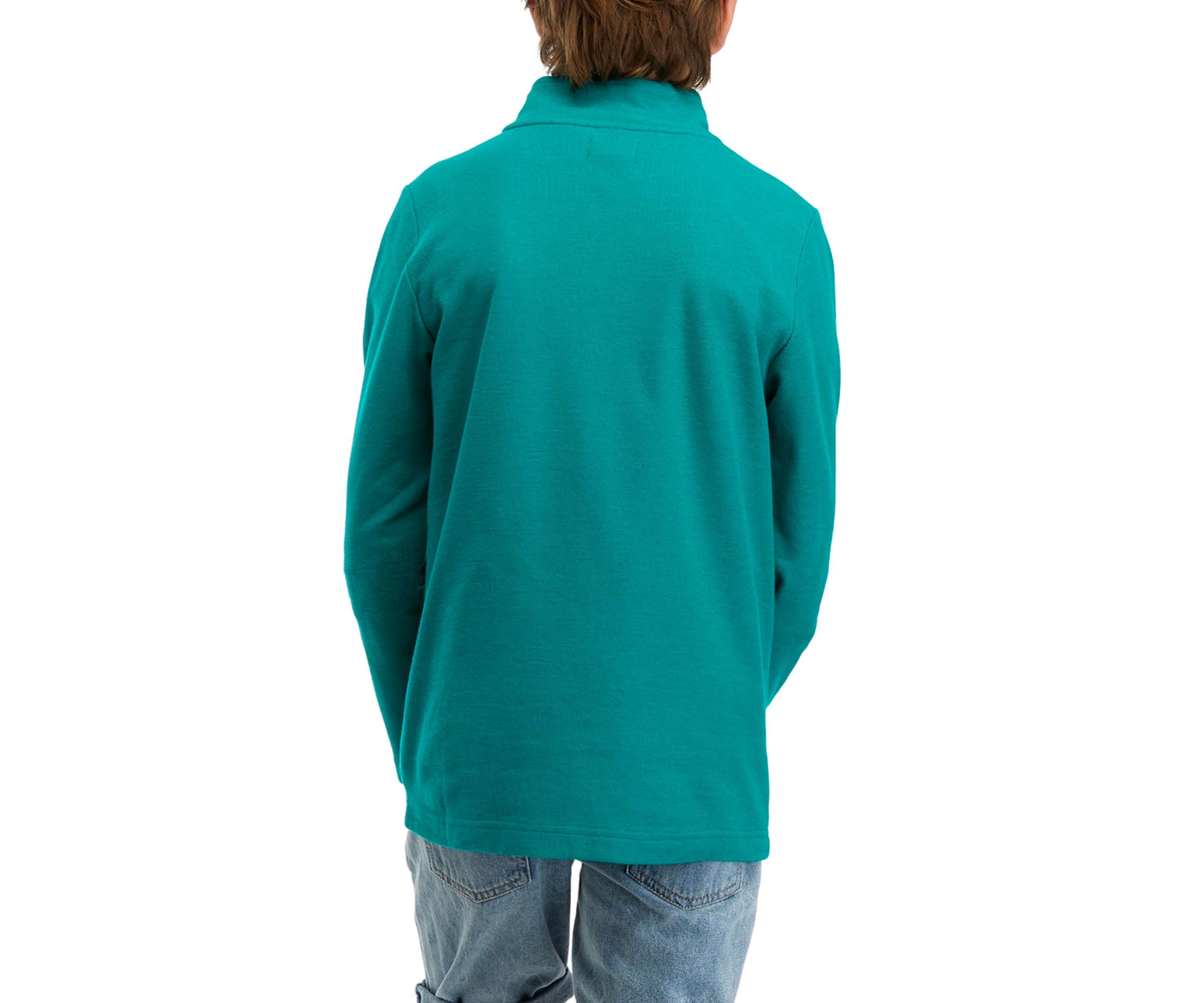 Boys 8-20 Oxford Piqué Pullover