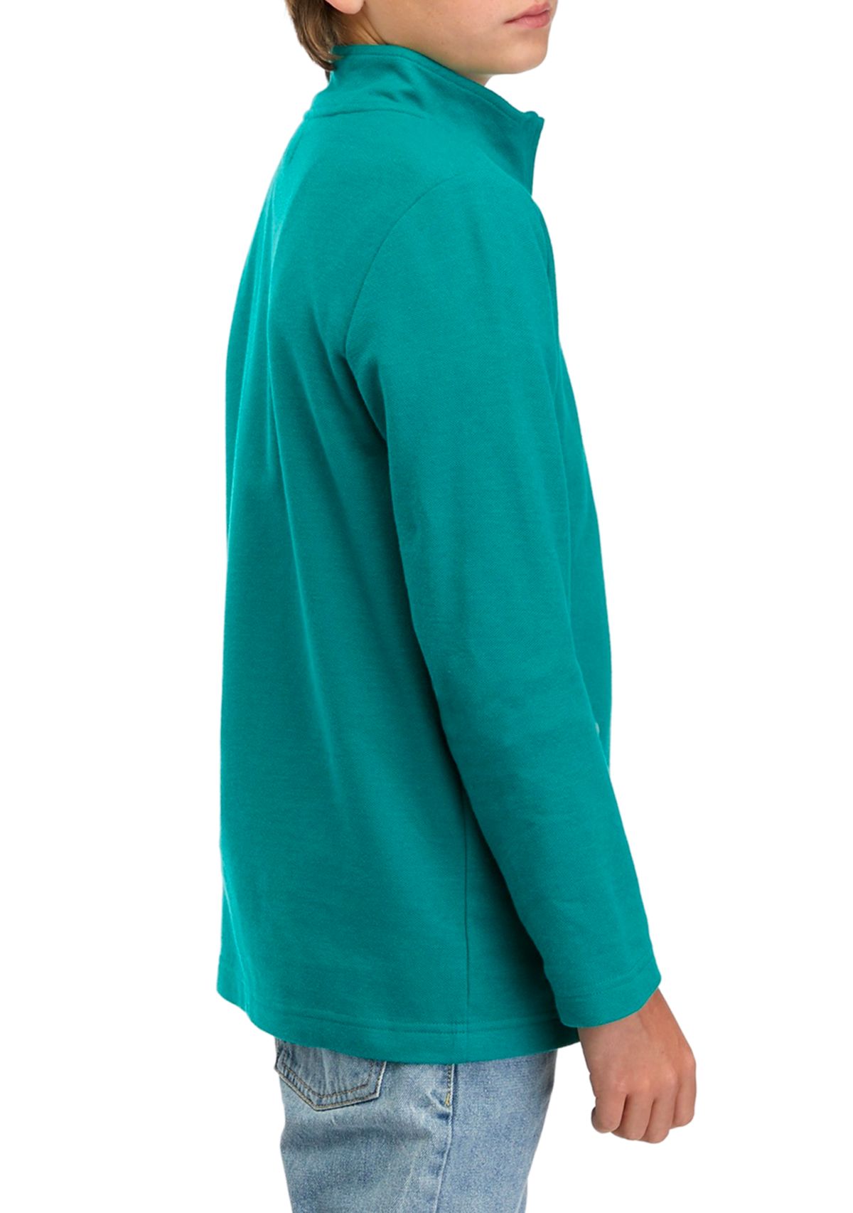 Boys 8-20 Oxford Piqué Pullover