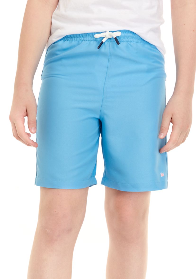 Boys 8-20 Solid Swim Trunks