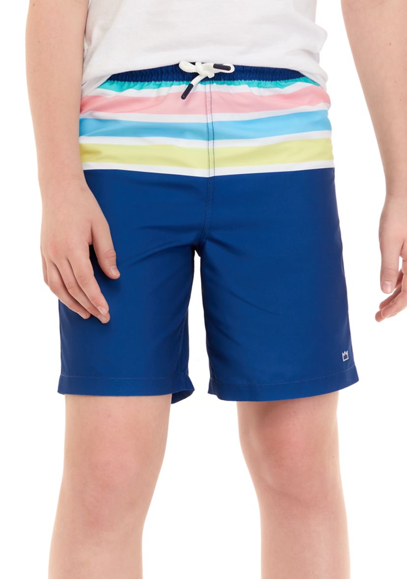 Boys 8-20 Printed Swim Trunks