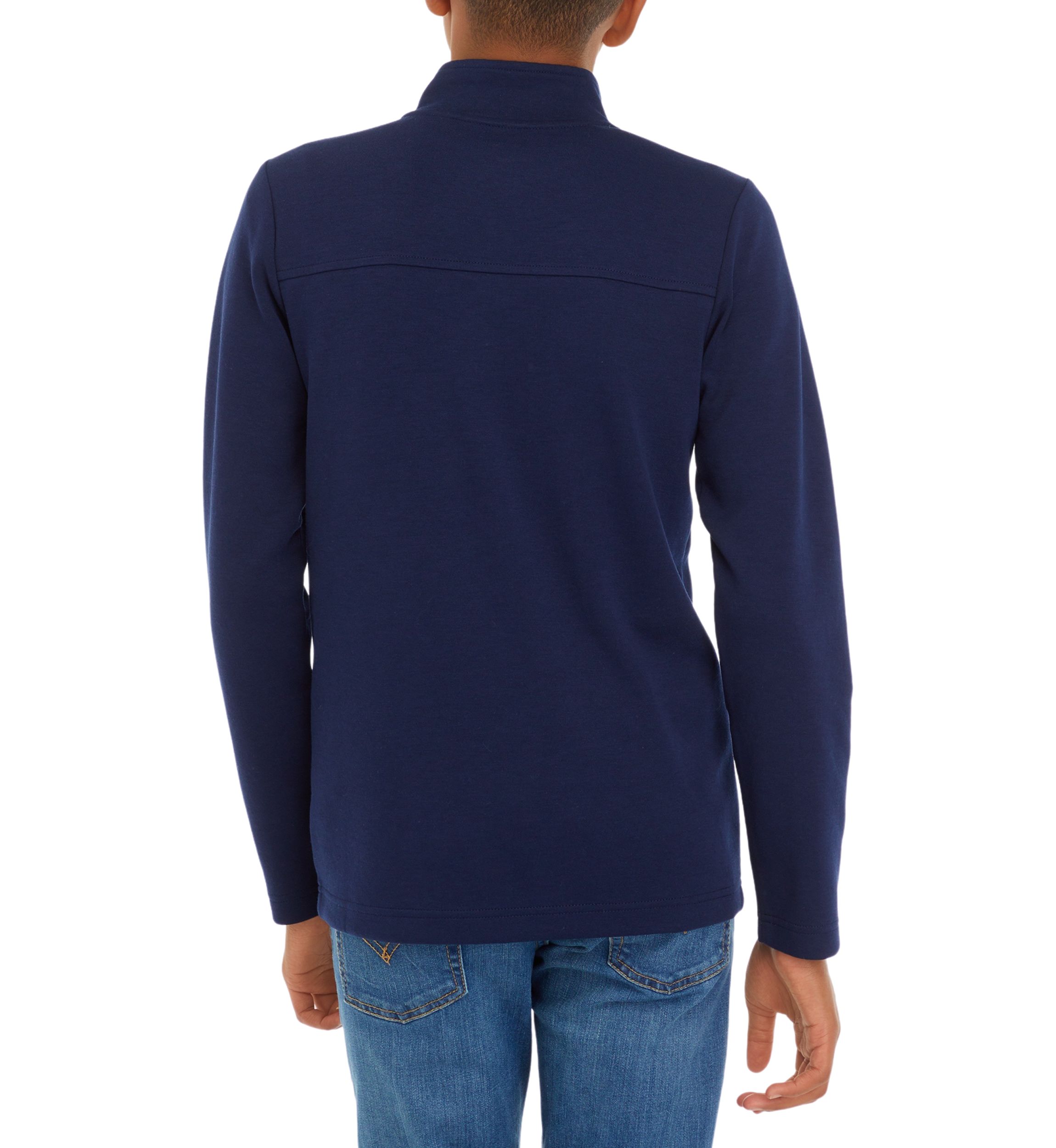 Boys 8-20 Solid 1/4 Zip Sweater