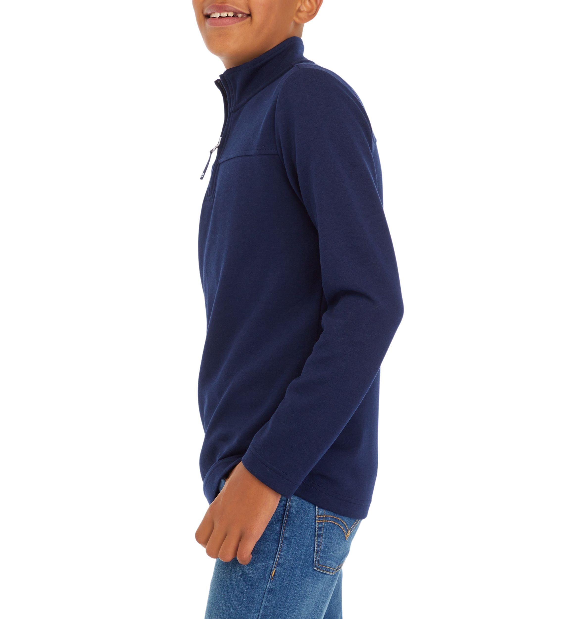 Boys 8-20 Solid 1/4 Zip Sweater