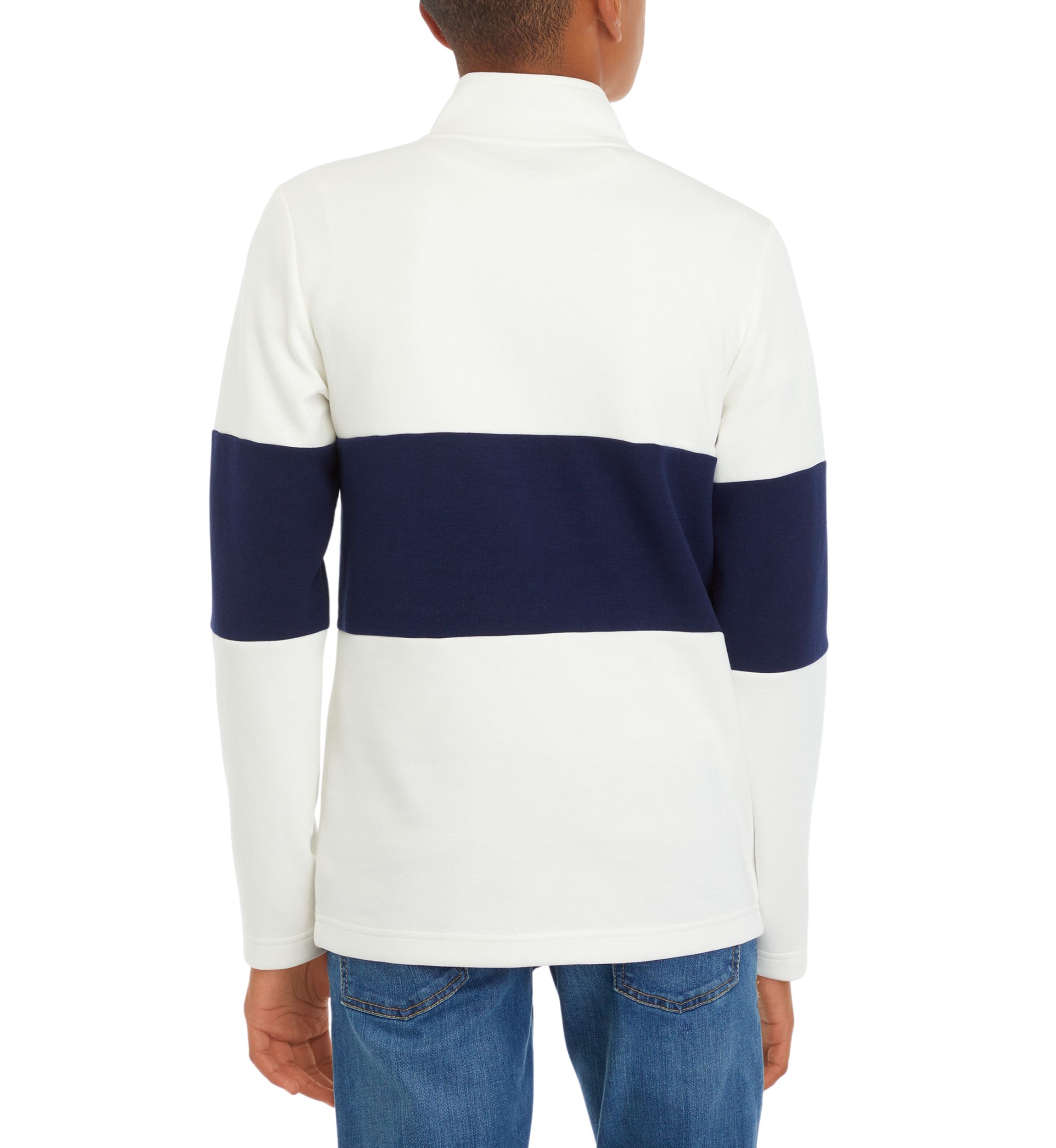 Boys 8-20 Color Blocked 1/4 Zip Sweater