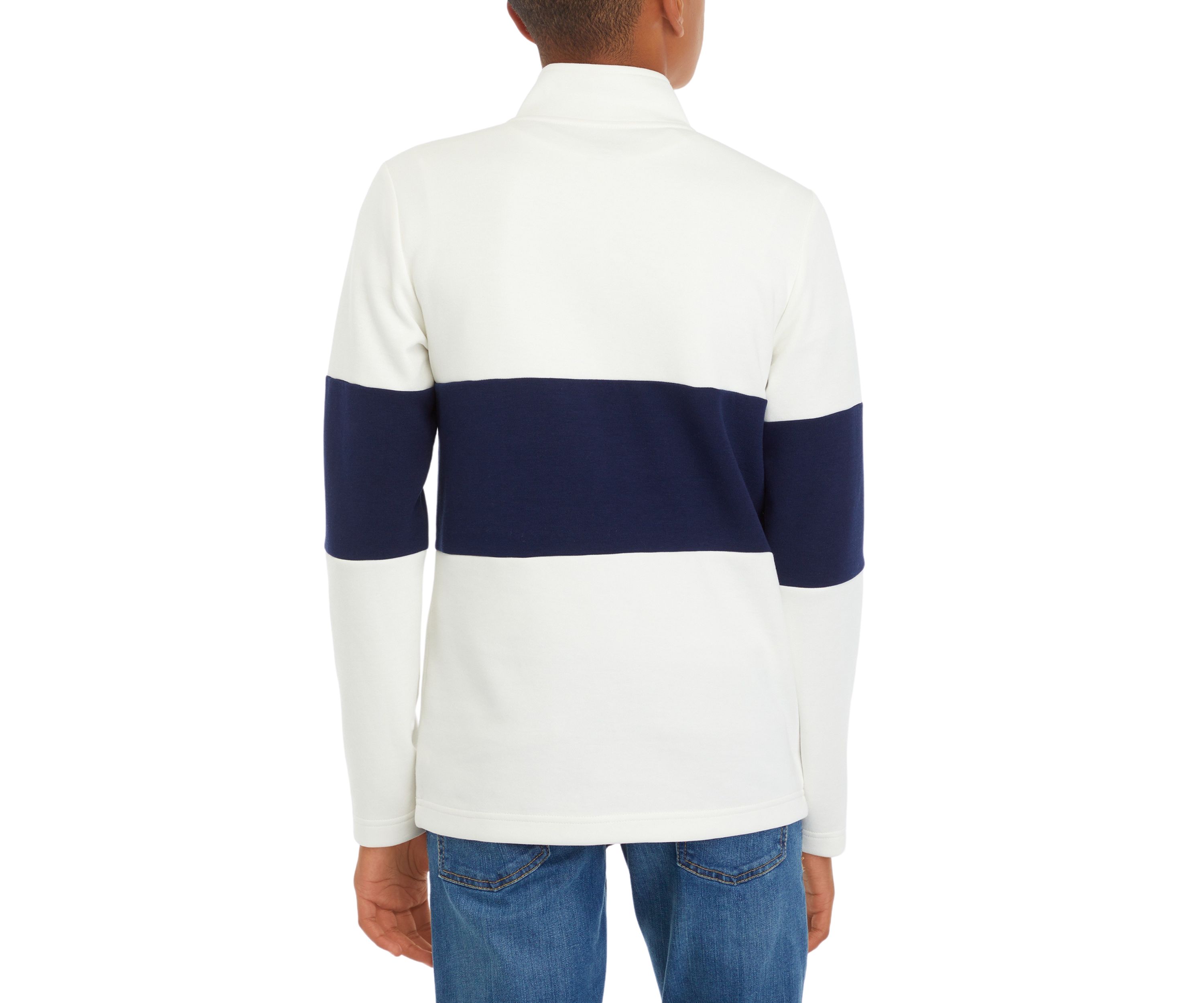 Boys 8-20 Color Blocked 1/4 Zip Sweater