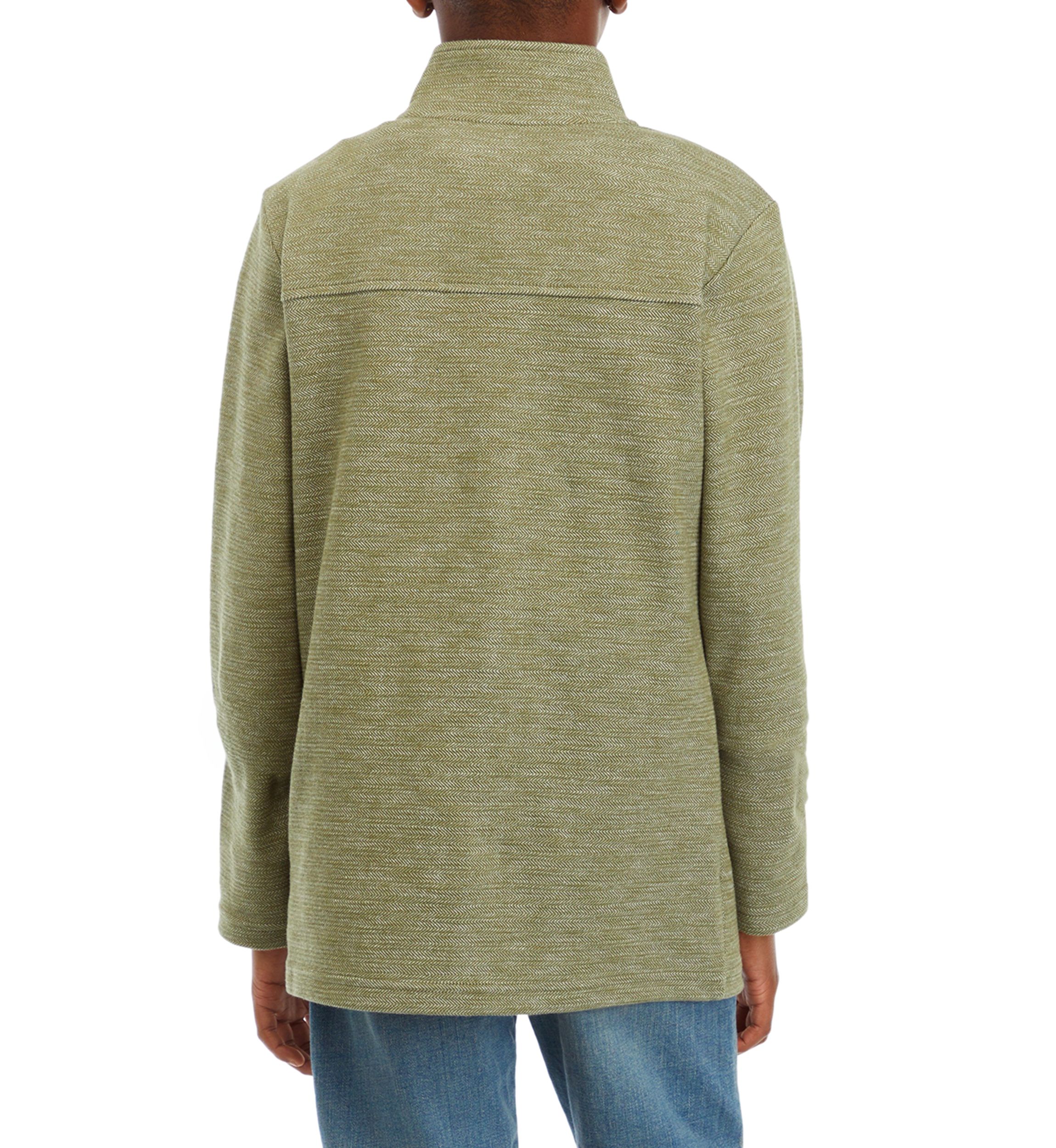 Boys 4-7 Herringbone 1/4 Zip Sweatshirt