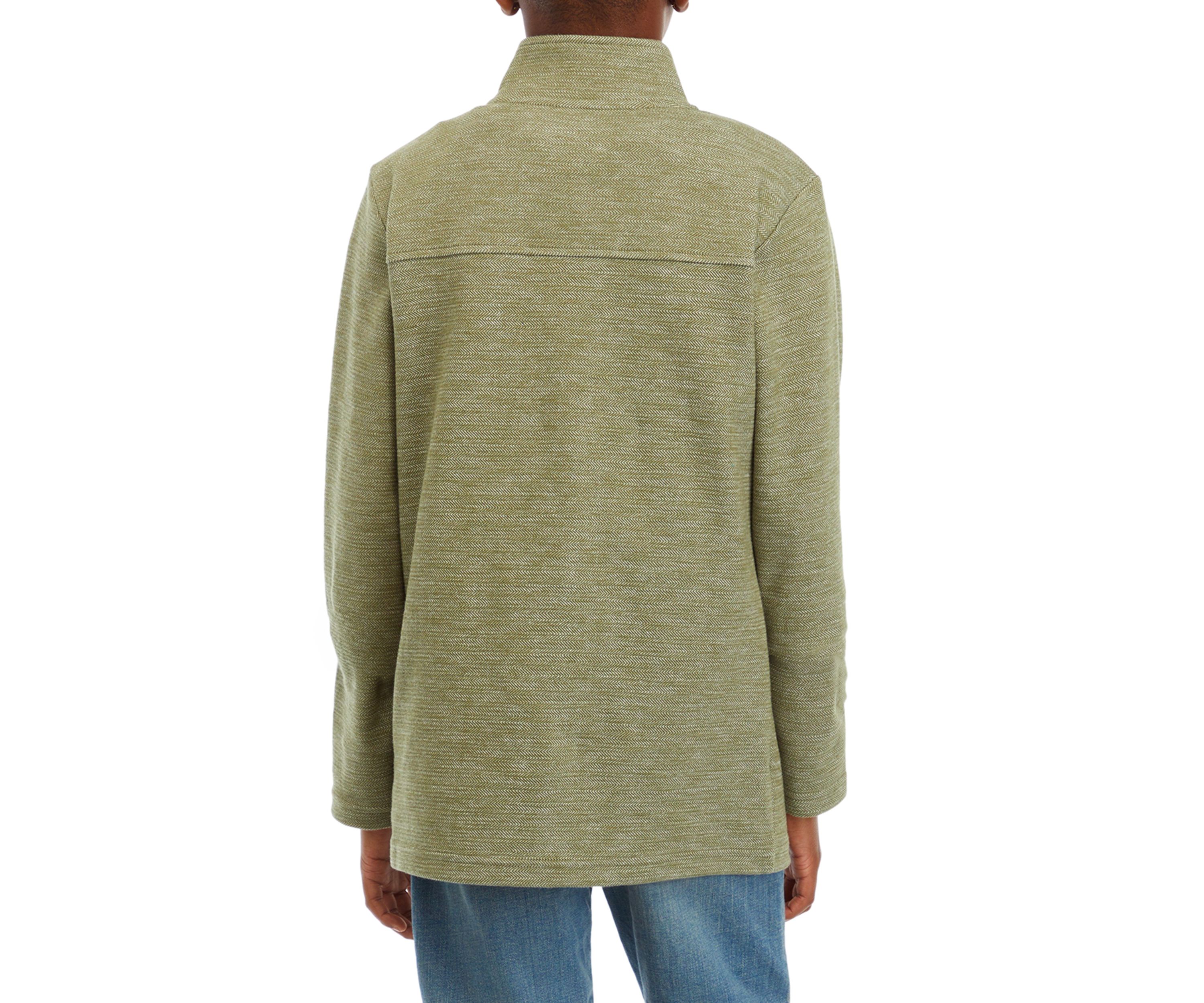 Boys 4-7 Herringbone 1/4 Zip Sweatshirt