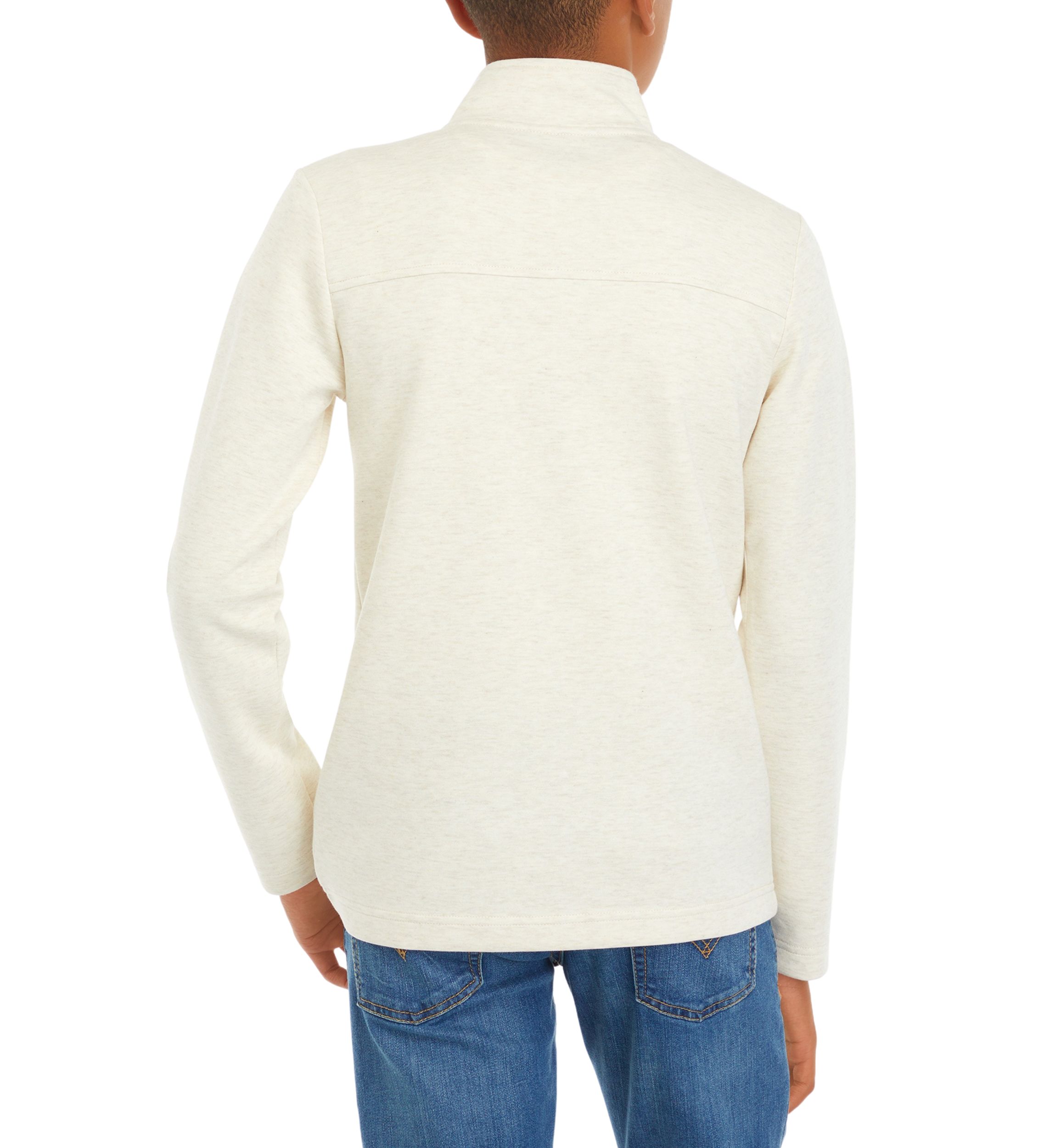 Boys 8-20 Heather 1/4 Zip Sweater