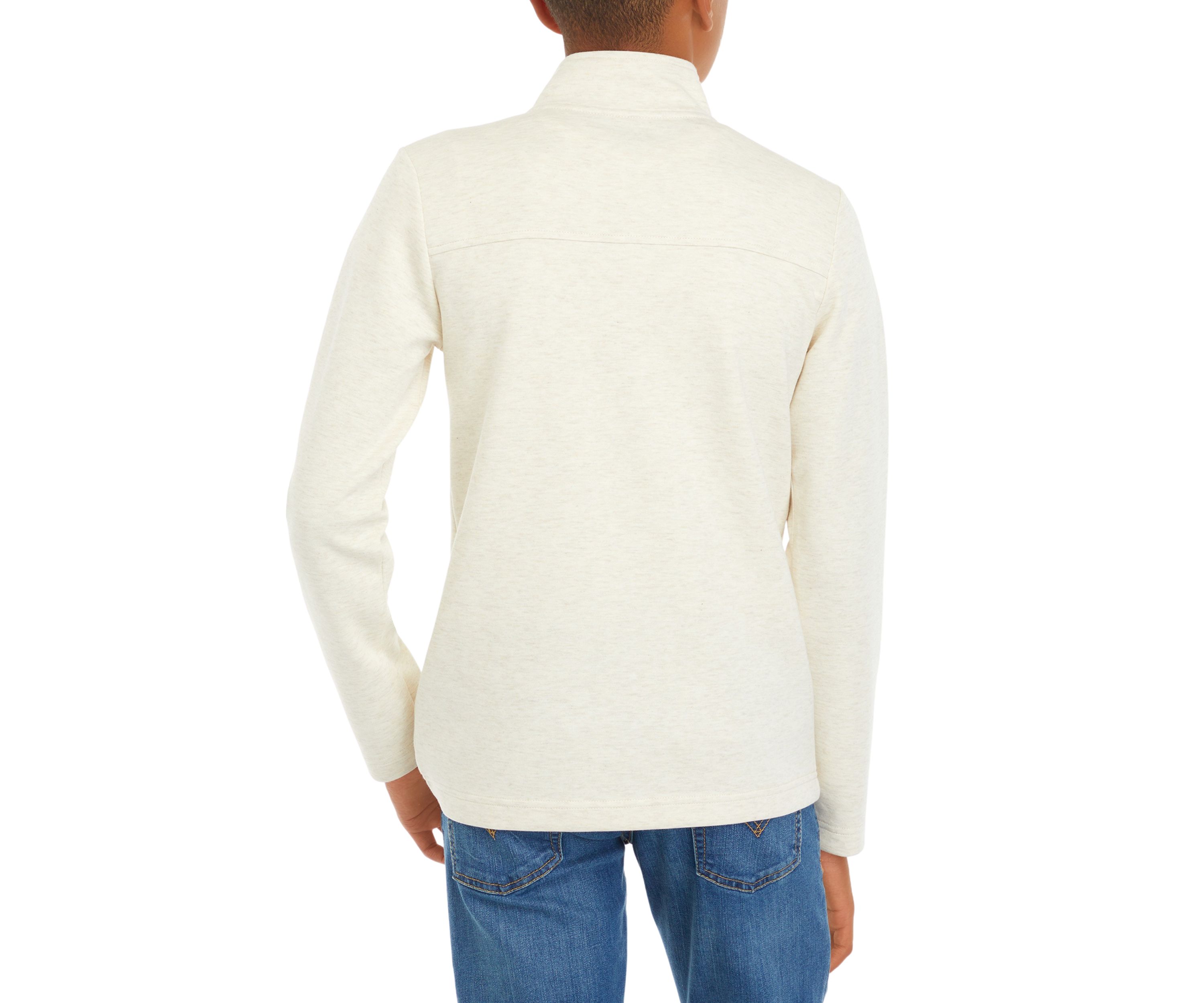 Boys 8-20 Heather 1/4 Zip Sweater