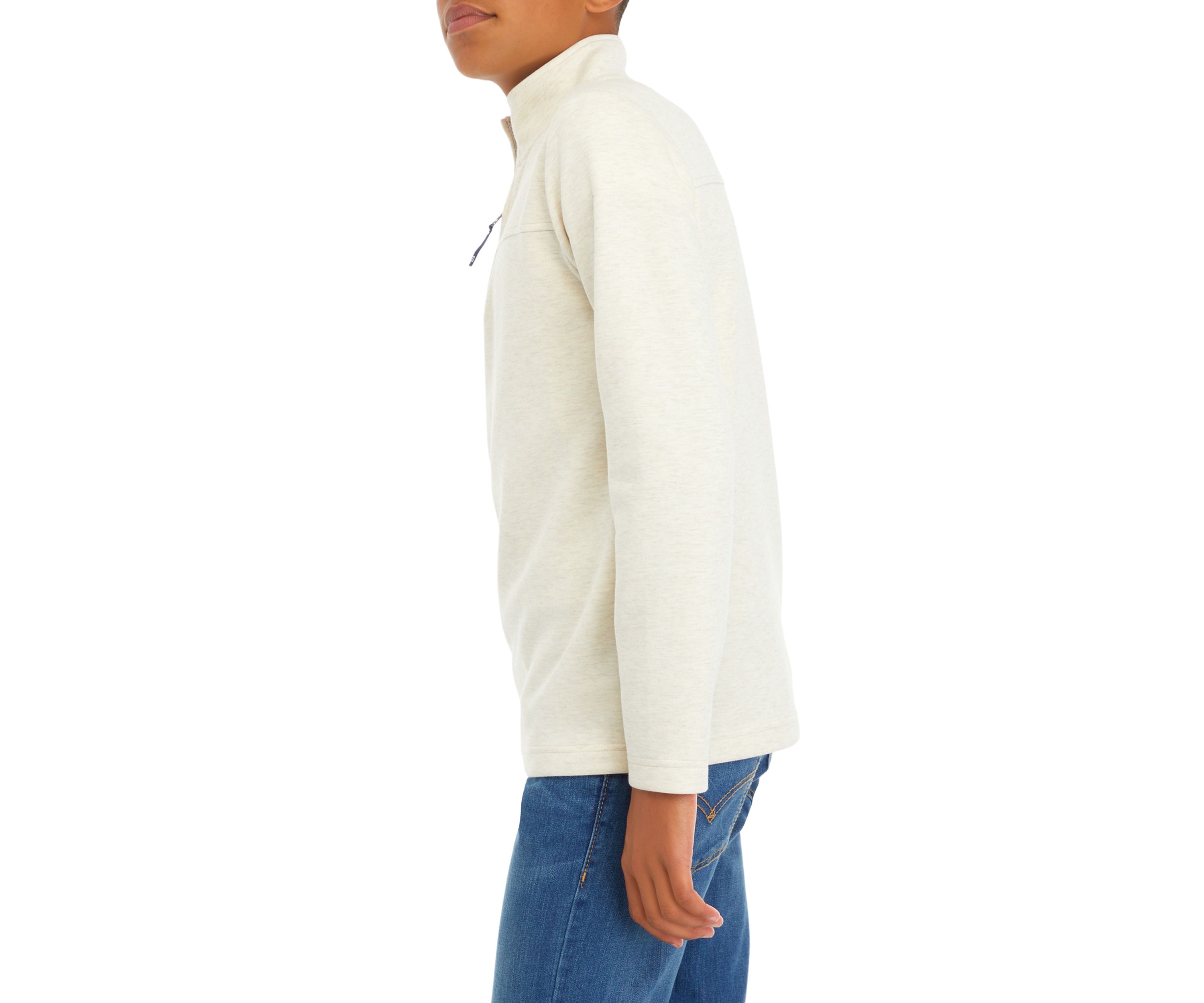 Boys 8-20 Heather 1/4 Zip Sweater