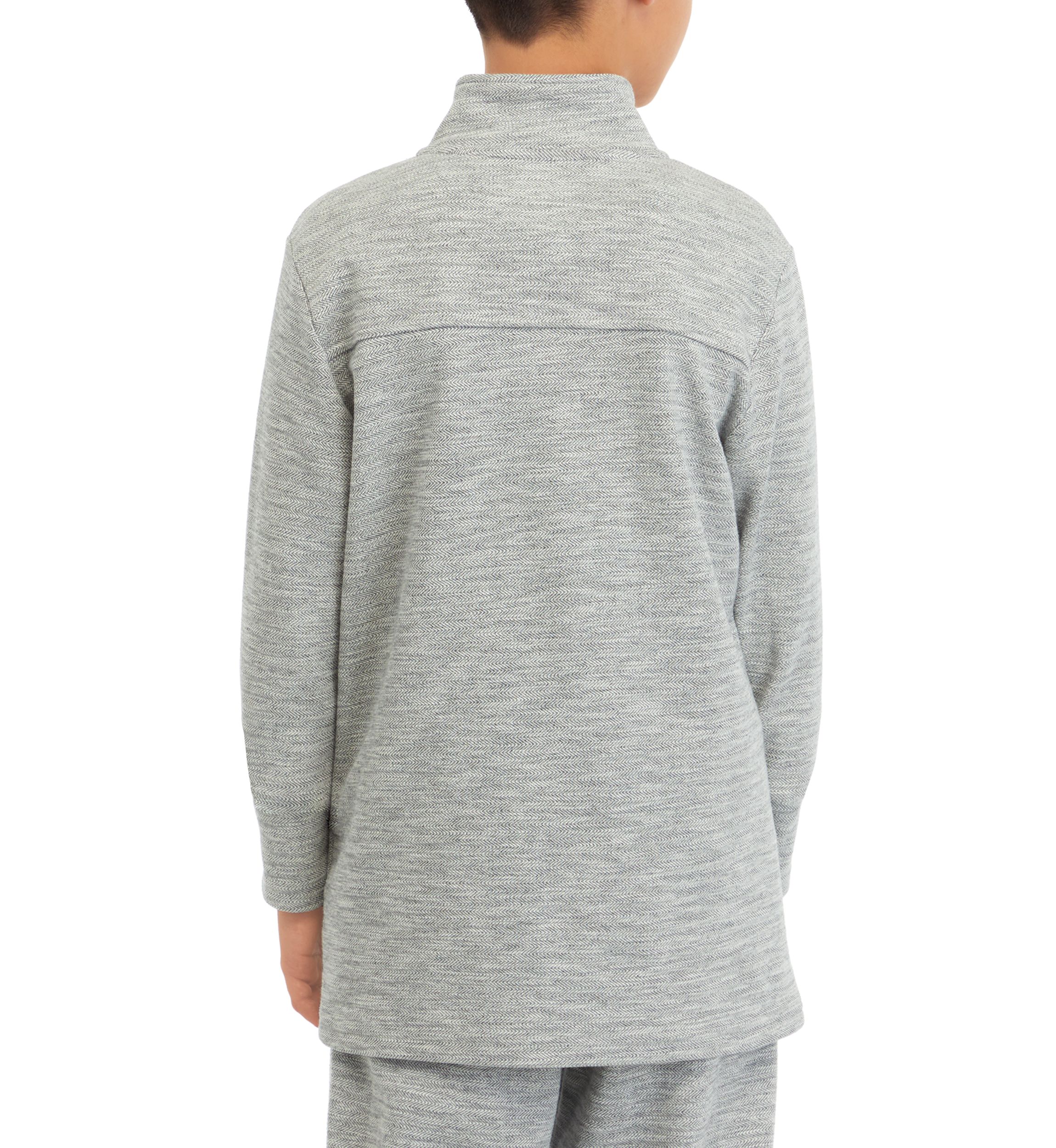 Boys 8-20 Heather Herringbone 1/4 Zip Pullover