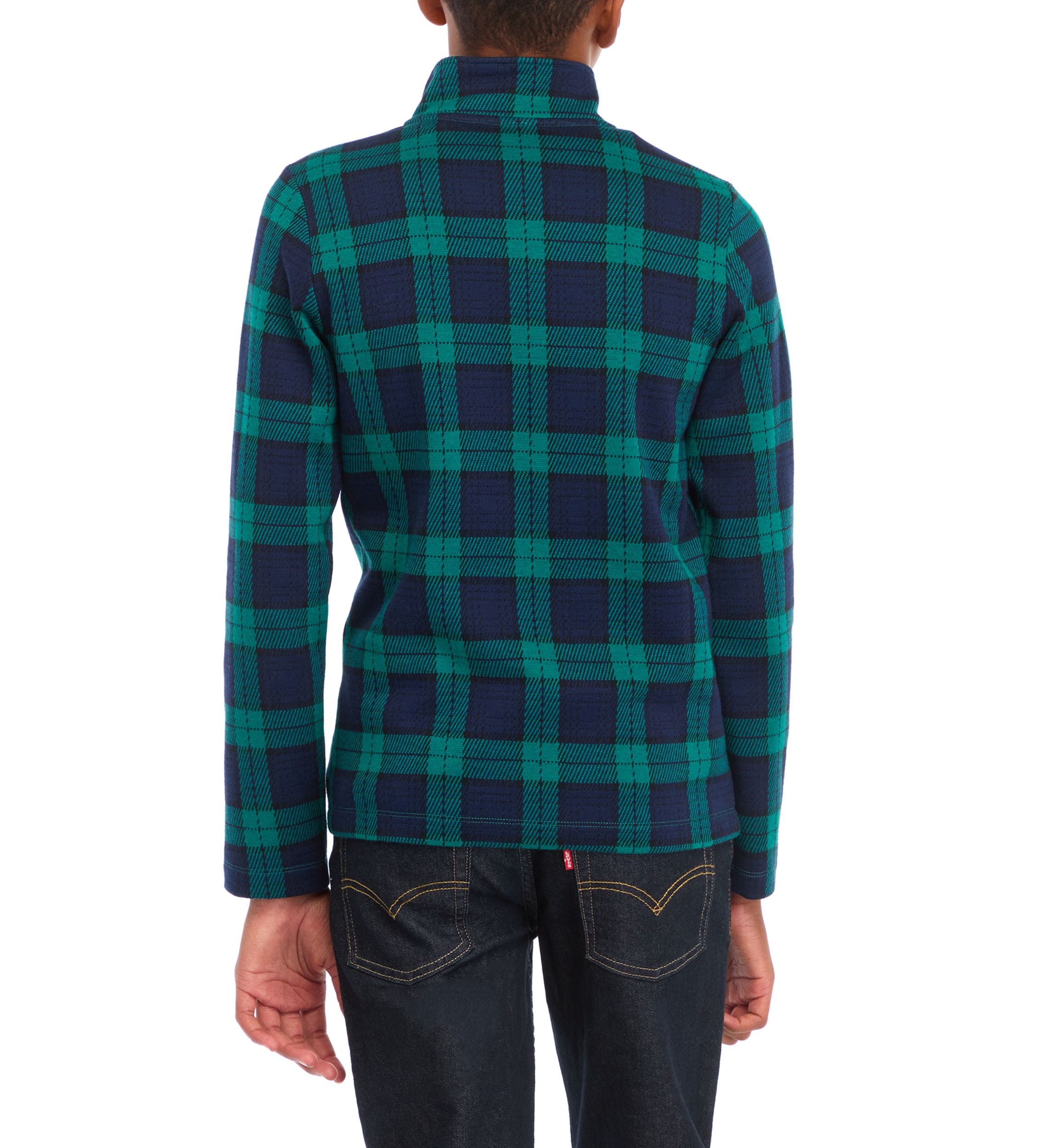 Boys 8-20 Double Knit Zip Pullover