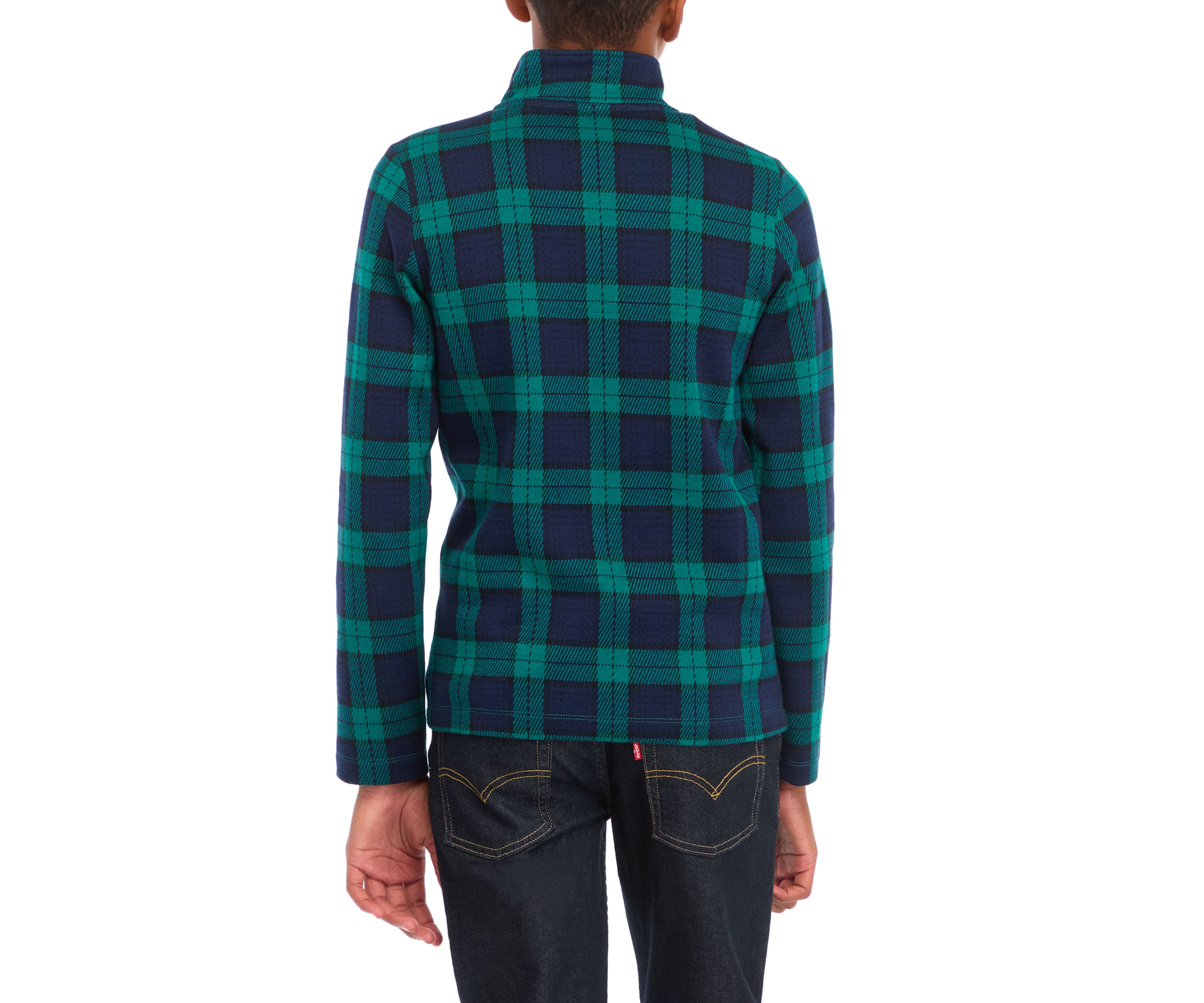 Boys 8-20 Double Knit Zip Pullover