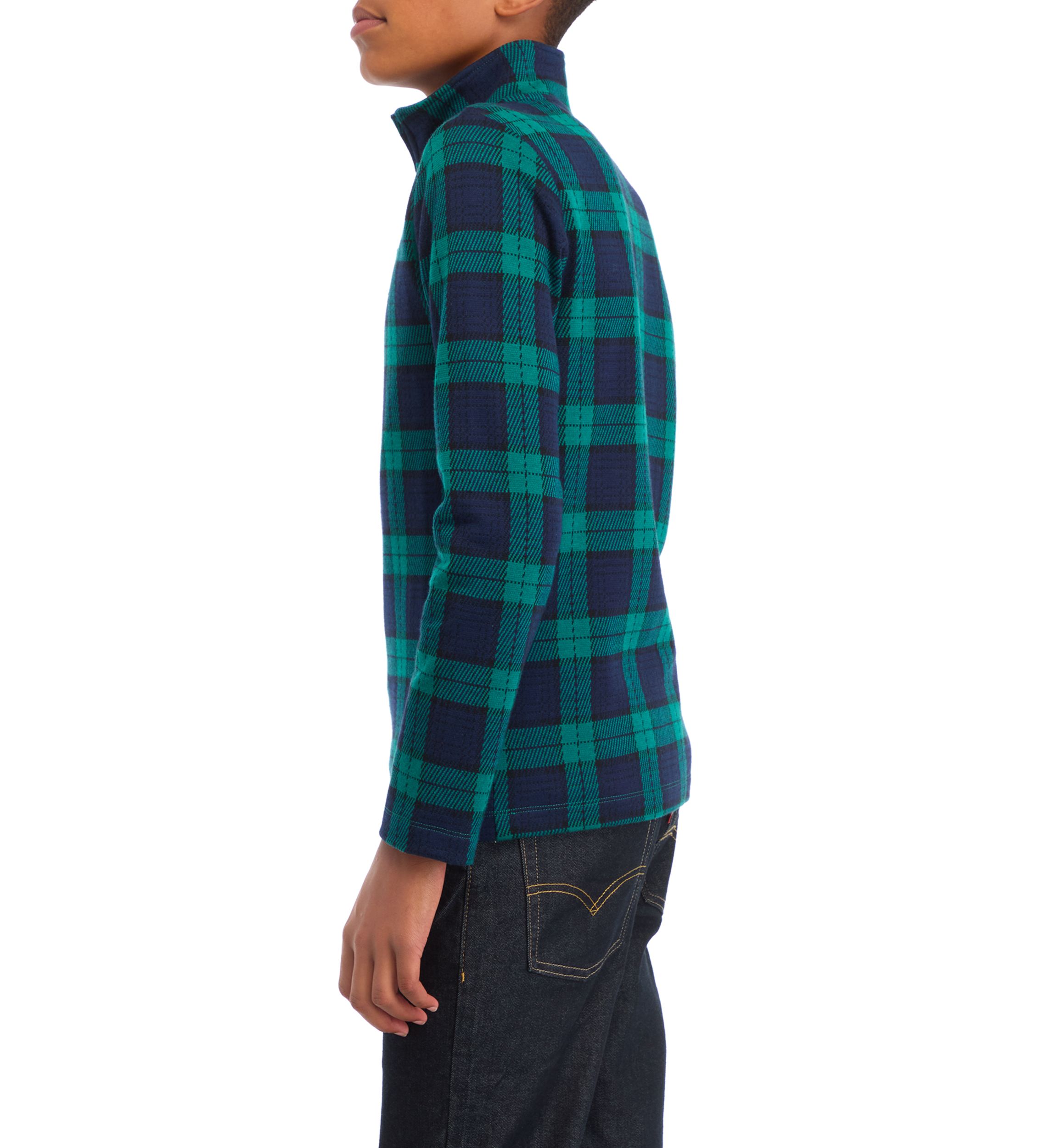 Boys 8-20 Double Knit Zip Pullover
