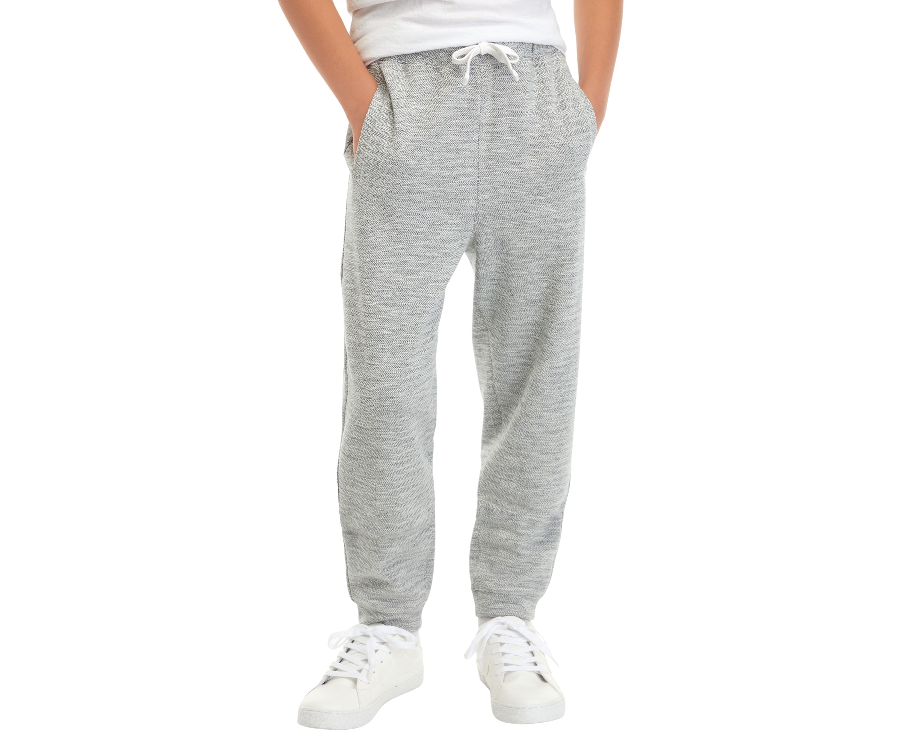 Boys 8-20 Heather Herringbone Jogger Pants