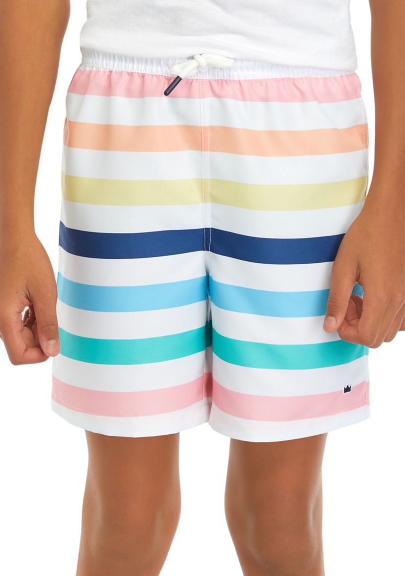 Boys 8-20 Printed Swim Trunks