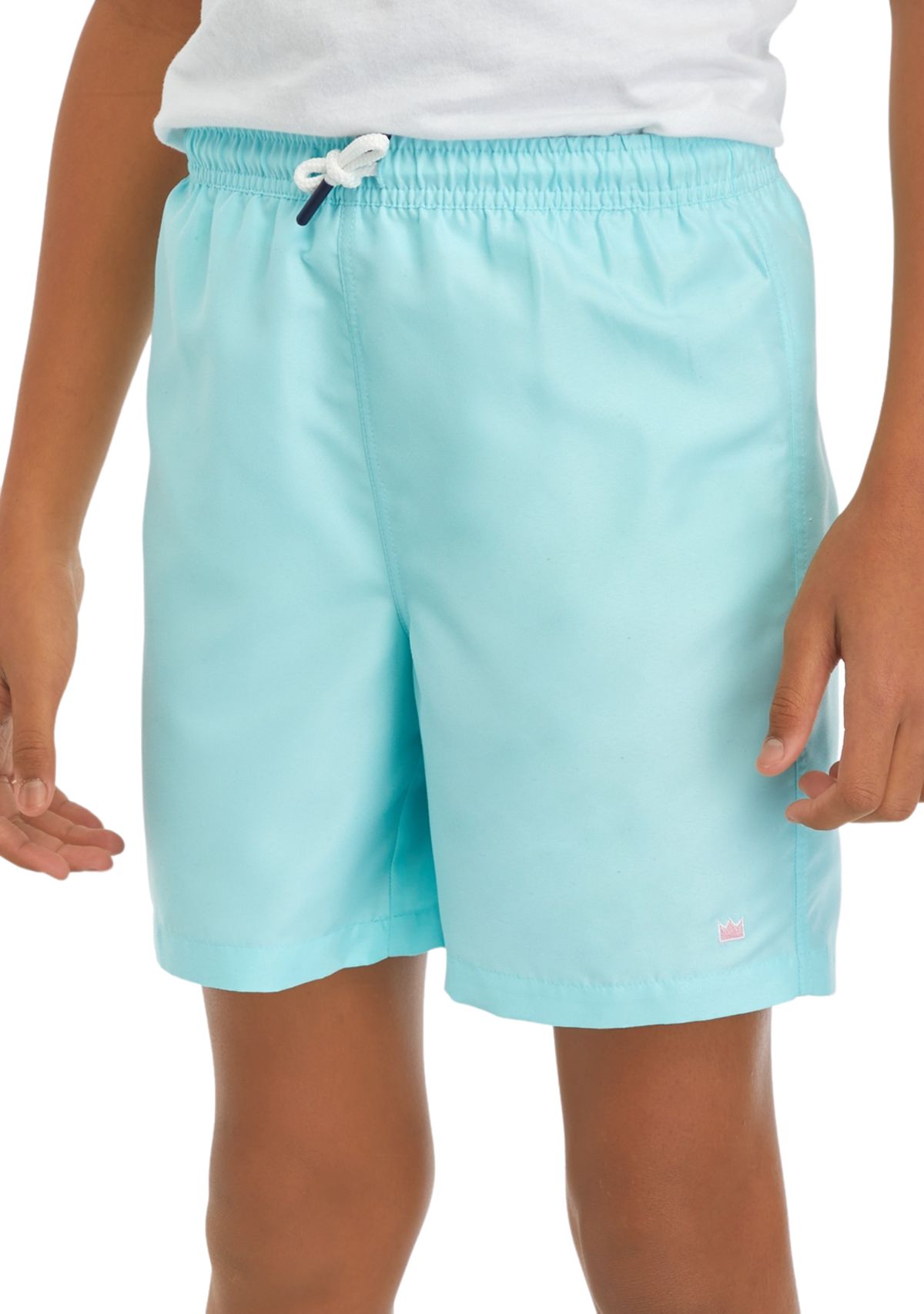 Boys 8-20 Solid Swim Trunks