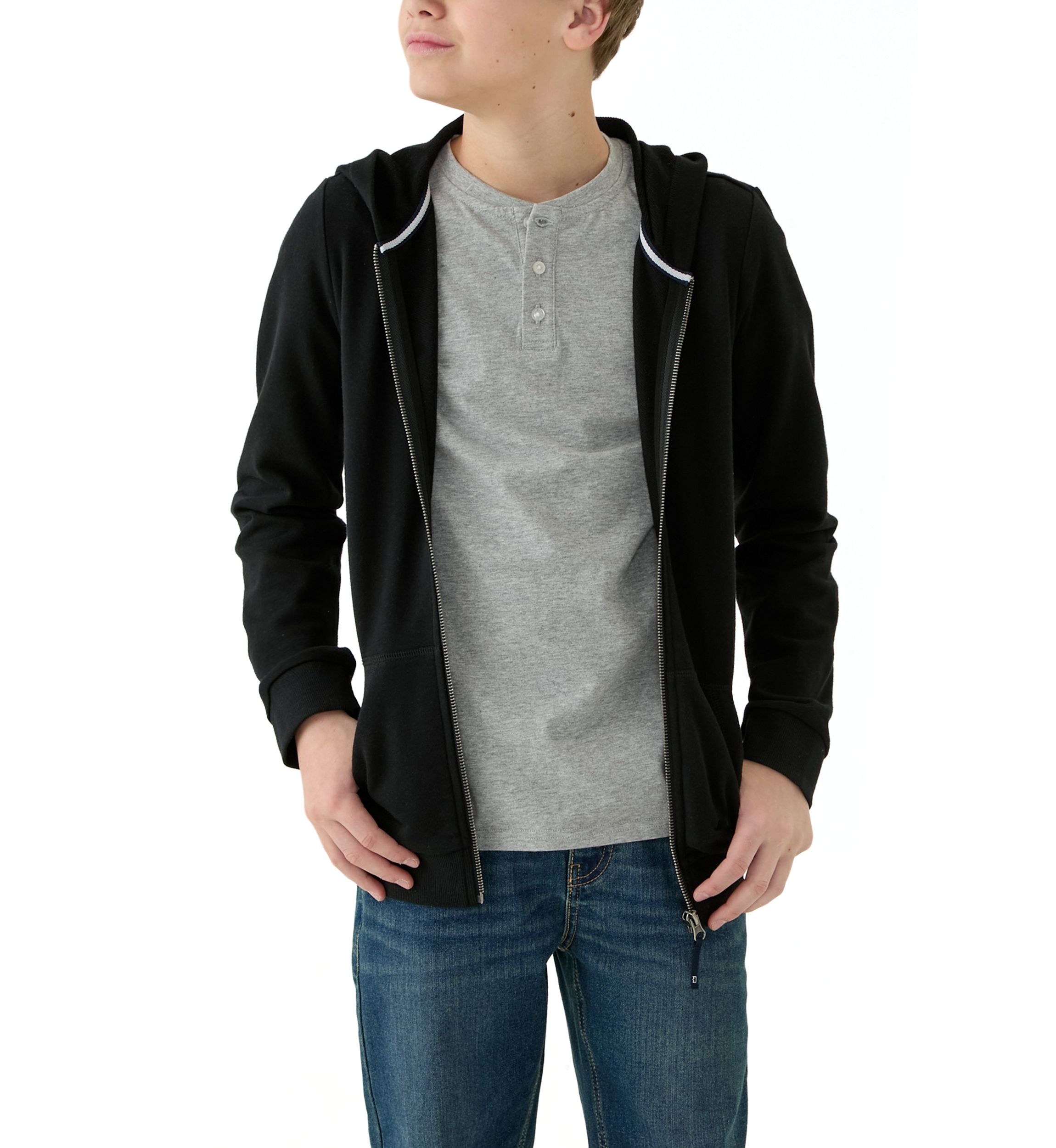 Boys 8-20 Zip Front Sweatshirt