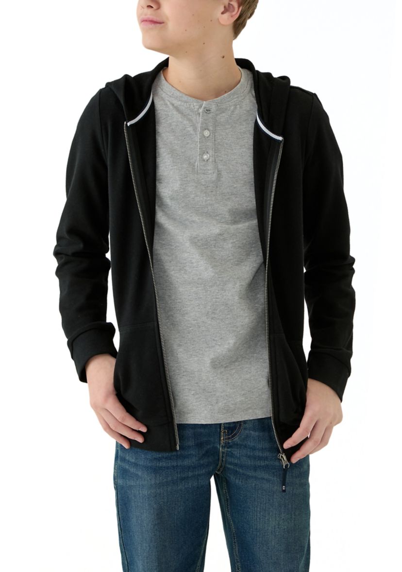 Boys 8-20 Zip Front Sweatshirt