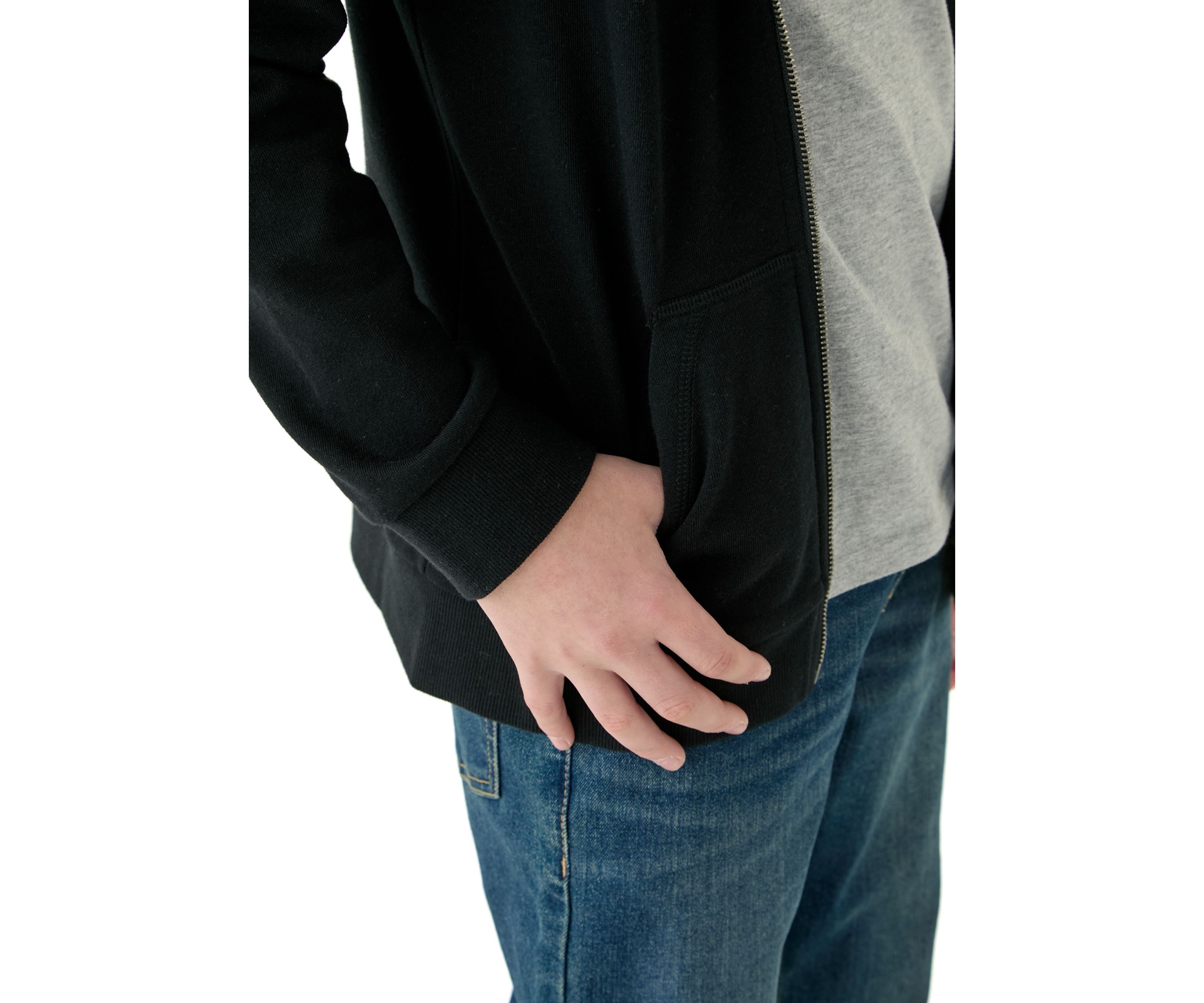 Boys 8-20 Zip Front Sweatshirt