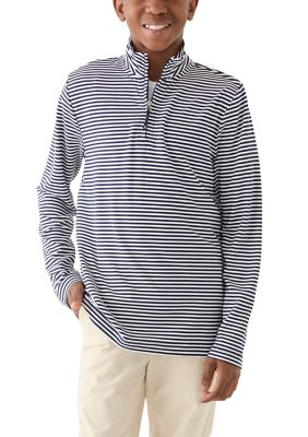 Crown & Ivy™ Boys 8-20 Stripe Performance 1/4 Zip Pullover | Belk