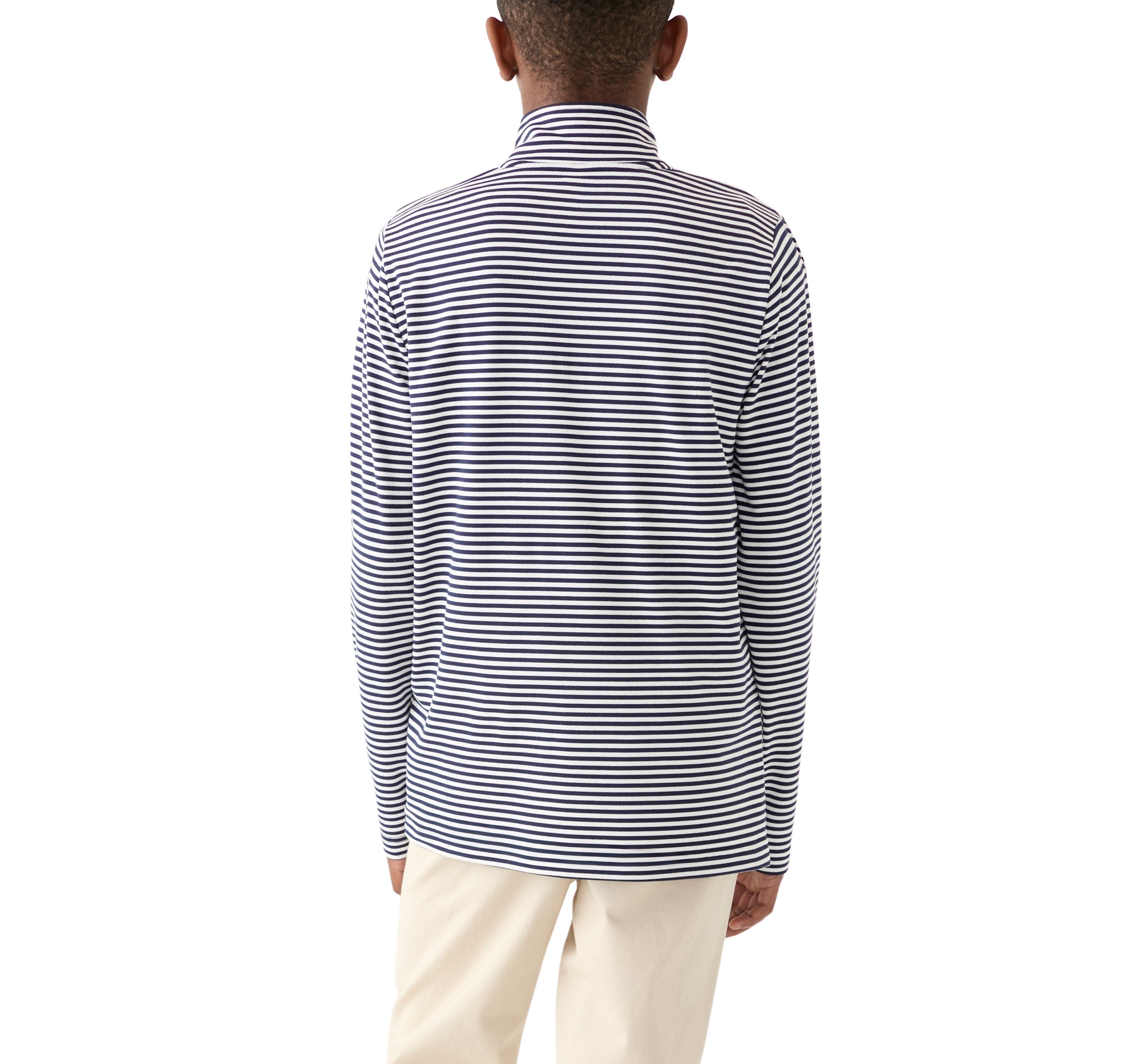 Boys 8-20 Stripe Performance 1/4 Zip Pullover