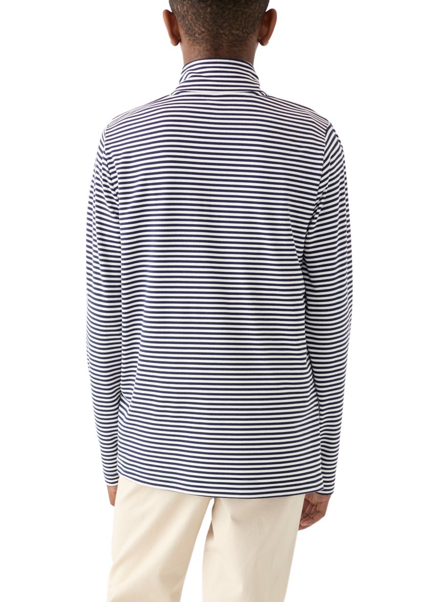 Boys 8-20 Stripe Performance 1/4 Zip Pullover