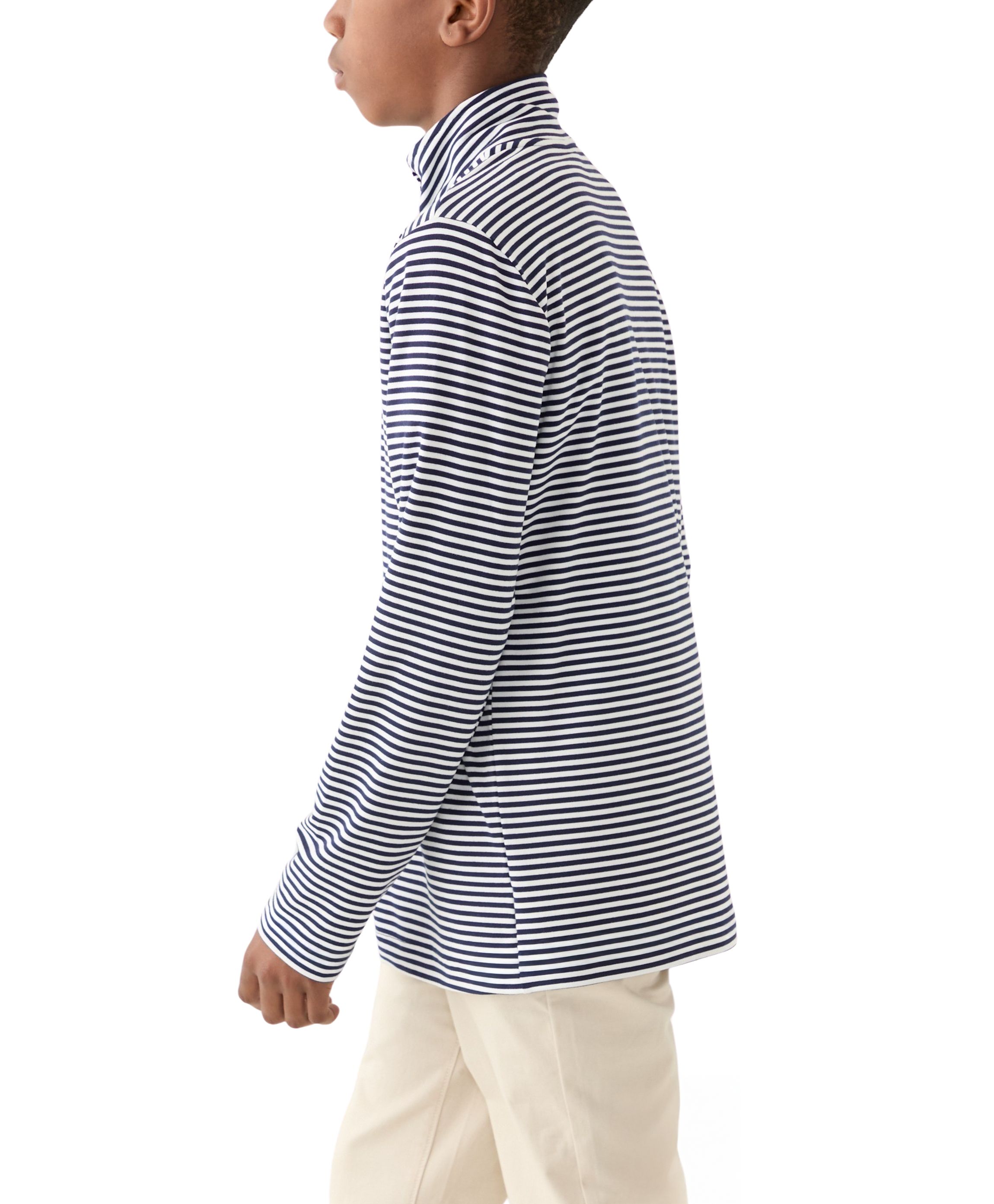 Boys 8-20 Stripe Performance 1/4 Zip Pullover
