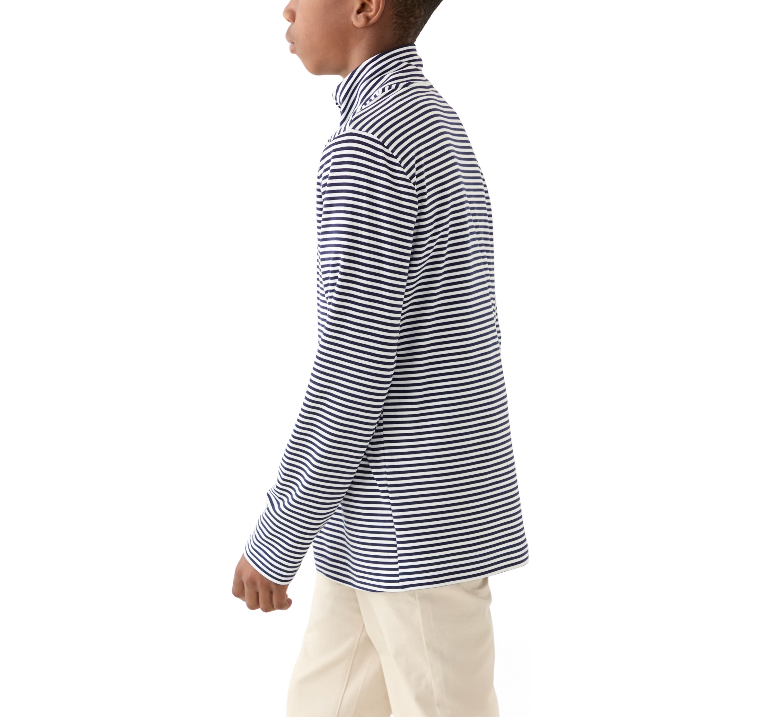 Boys 8-20 Stripe Performance 1/4 Zip Pullover