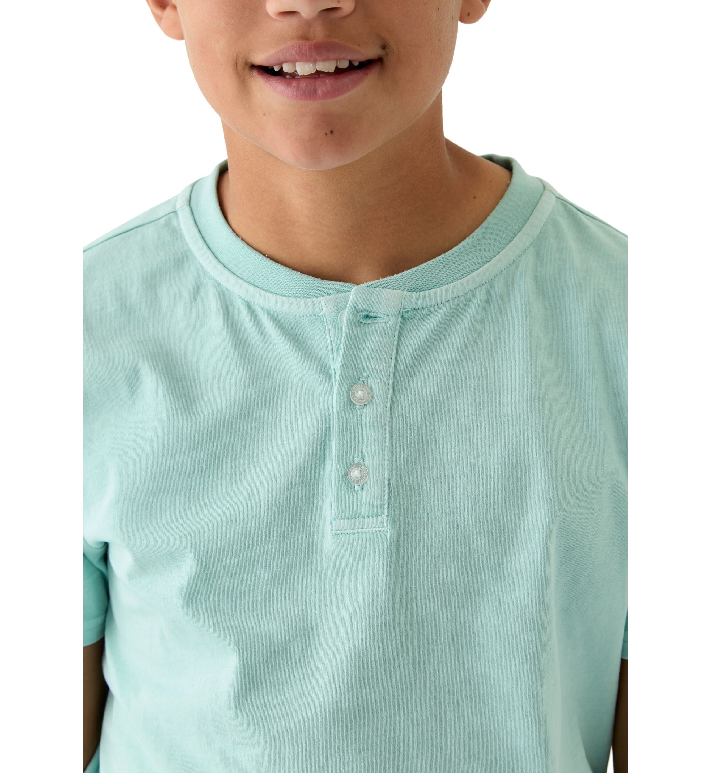 Boys 8-20 Solid Henley Shirt 