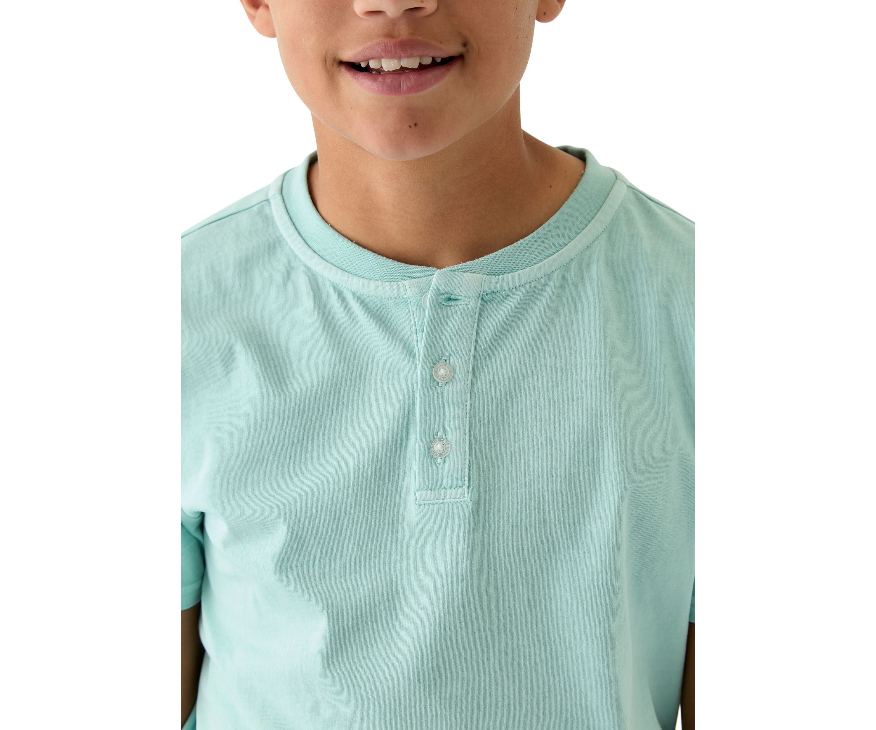 Boys 8-20 Solid Henley Shirt 