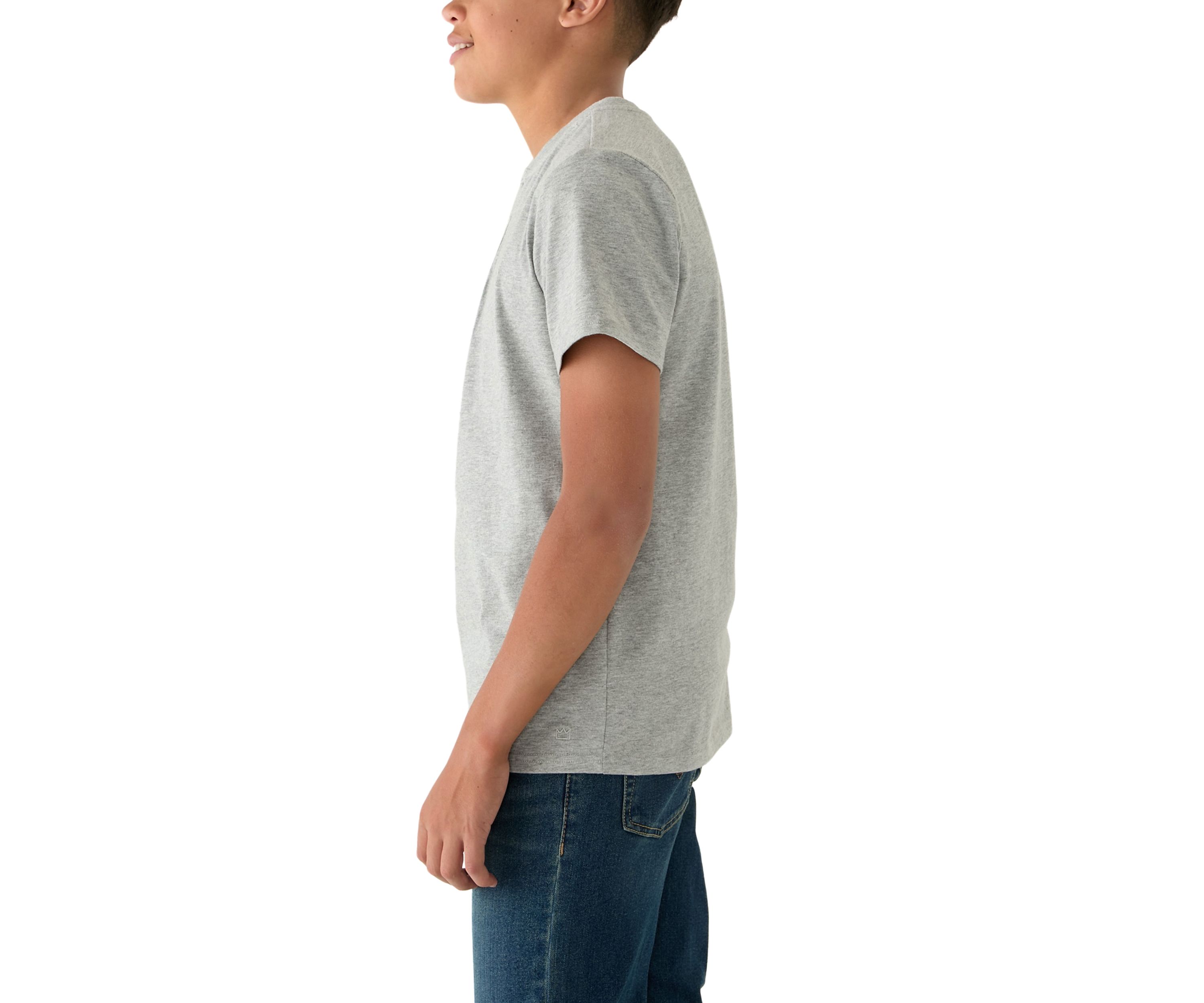 Boys 8-20 Solid Henley Shirt 