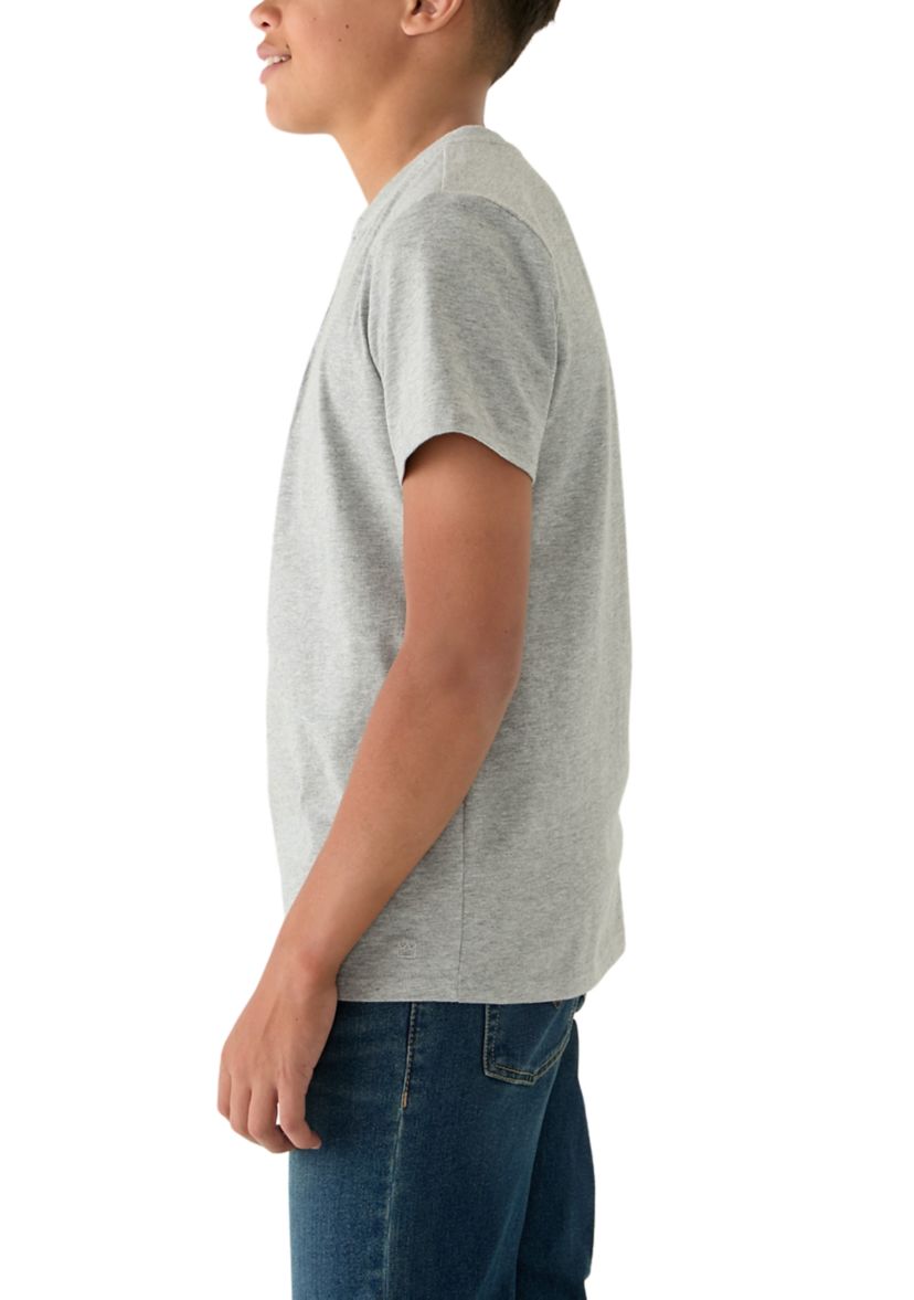 Boys 8-20 Solid Henley Shirt 