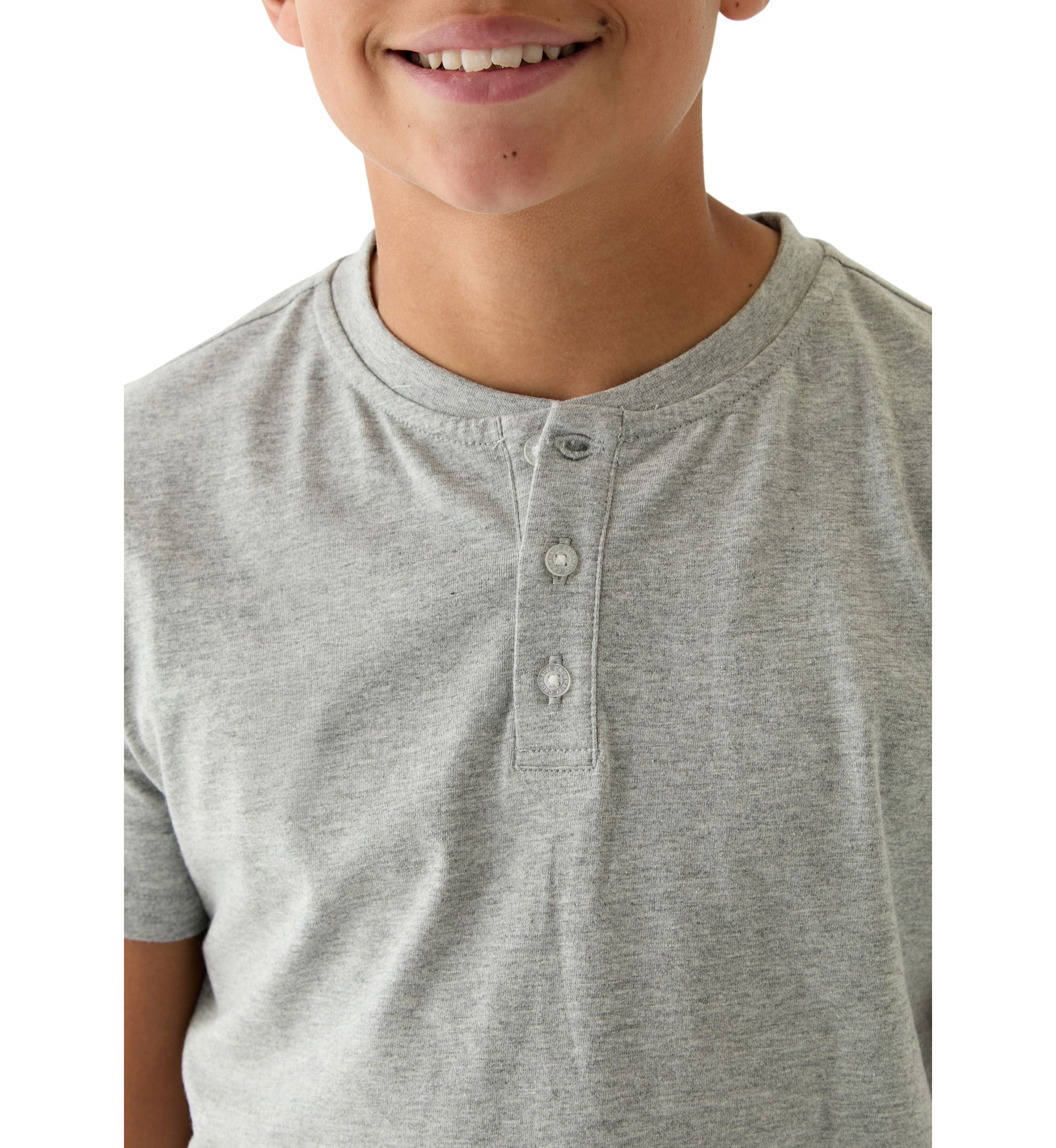 Boys 8-20 Solid Henley Shirt 