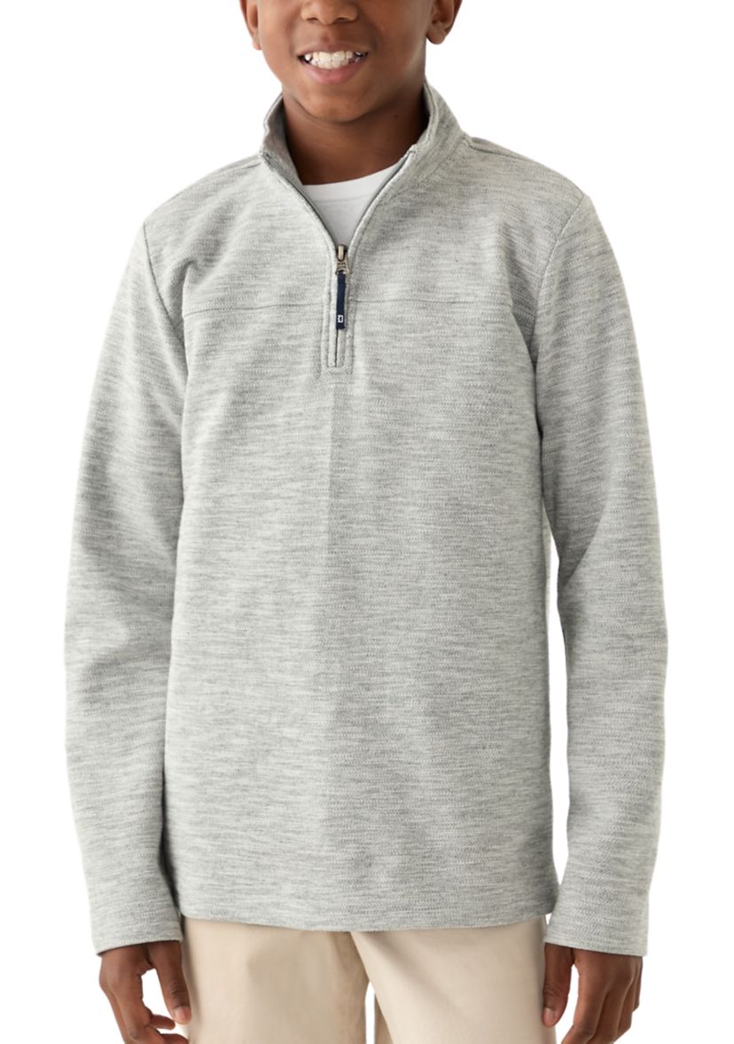 Boys 8-20 Herringbone 1/4 Zip Pullover