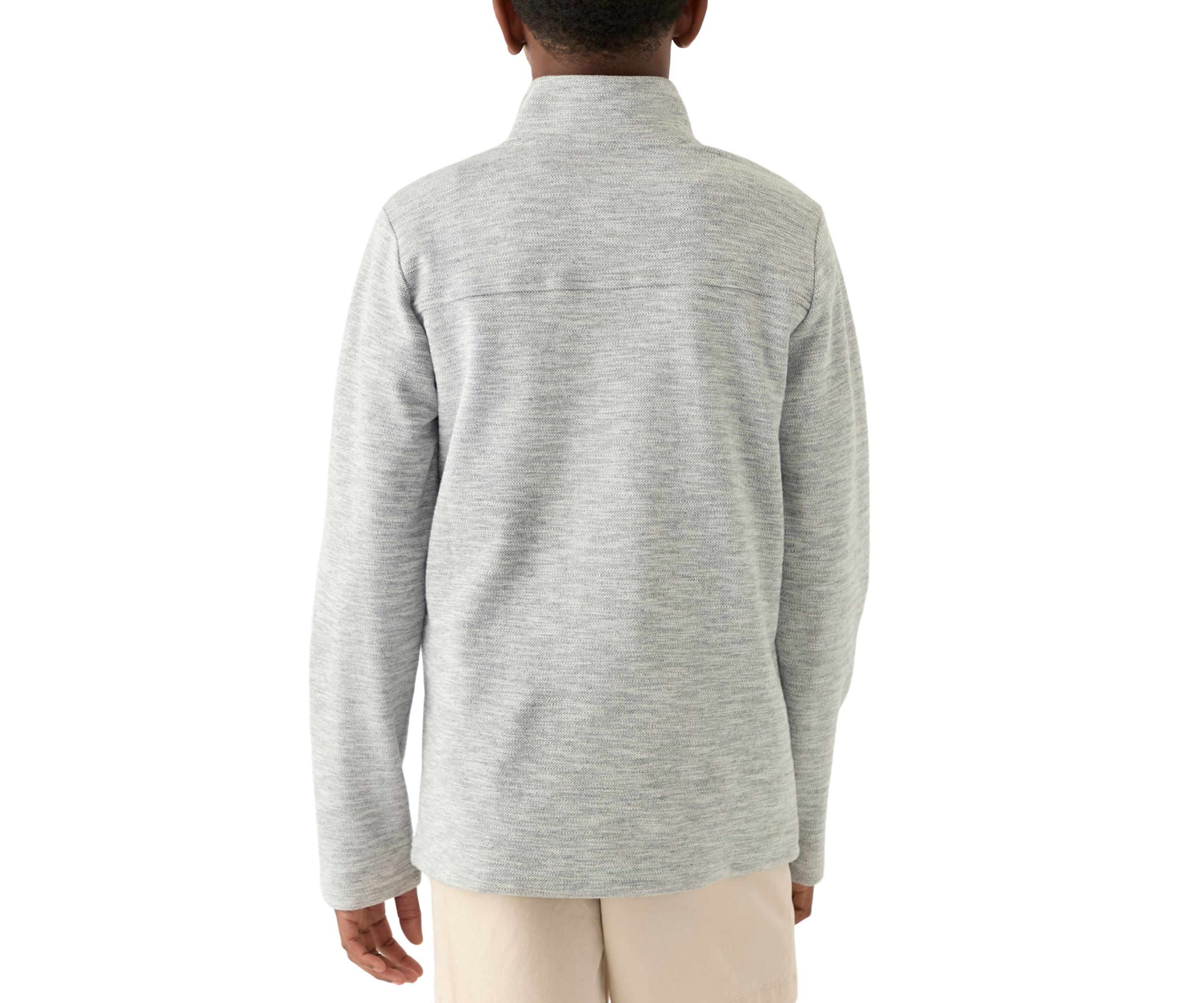 Boys 8-20 Herringbone 1/4 Zip Pullover