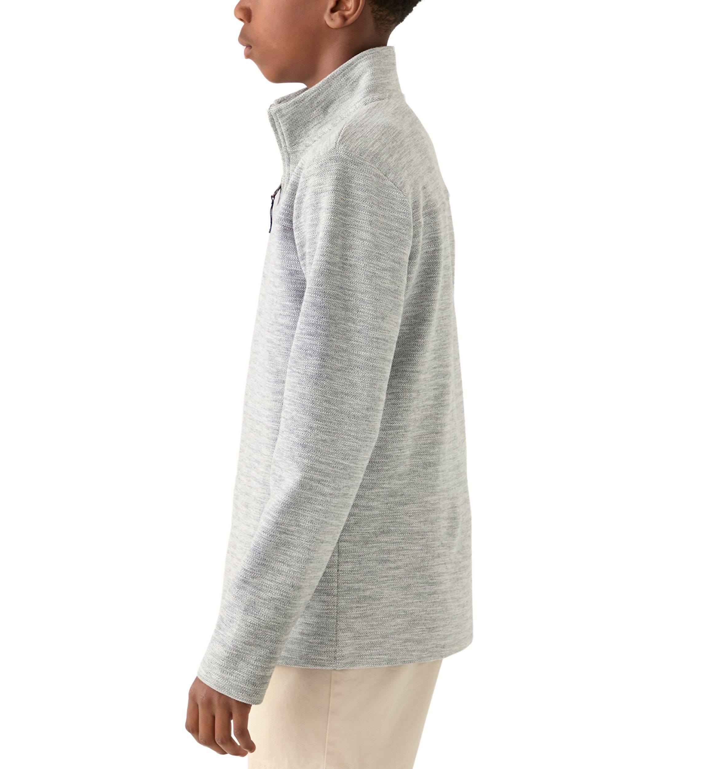 Boys 8-20 Herringbone 1/4 Zip Pullover