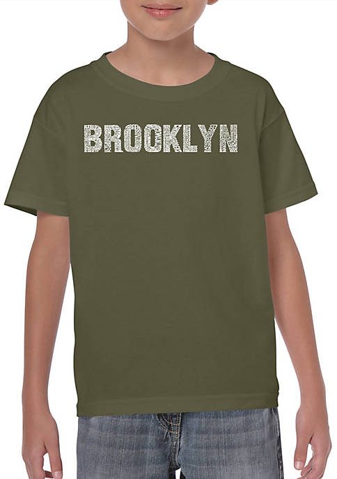 Boys 8-20 Word Art T Shirt - Brooklyn Neighborhoods