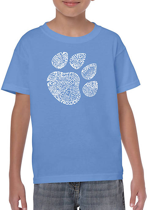 Boys 8-20 Word Art Graphic T-Shirt - Cat Paw