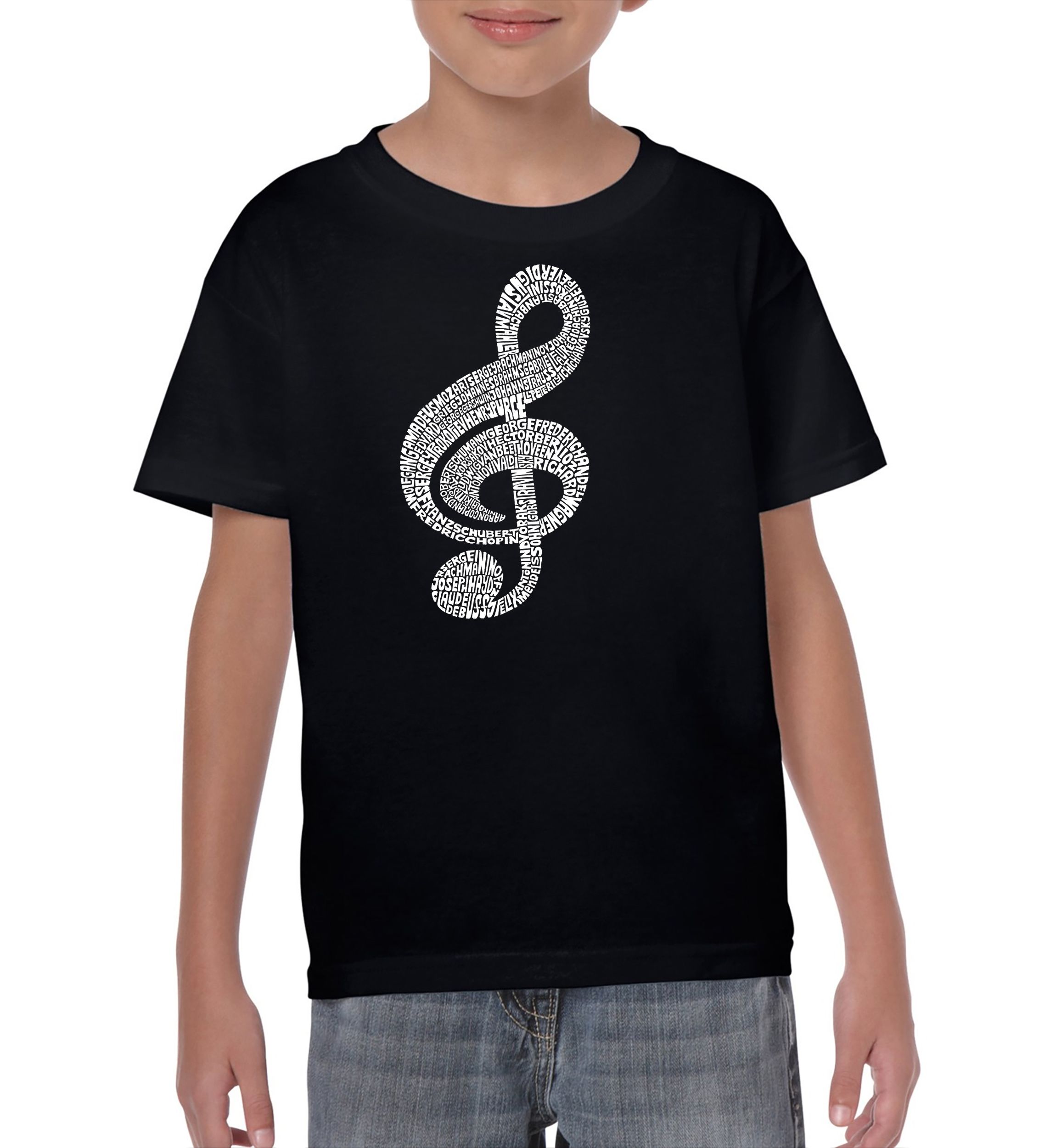 Boys 8-20 Word Art Graphic T-Shirt - Music Note